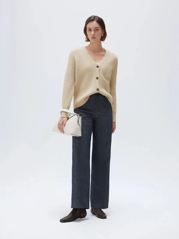 Deep V Neck Button Down Sweater sold by Suuksess