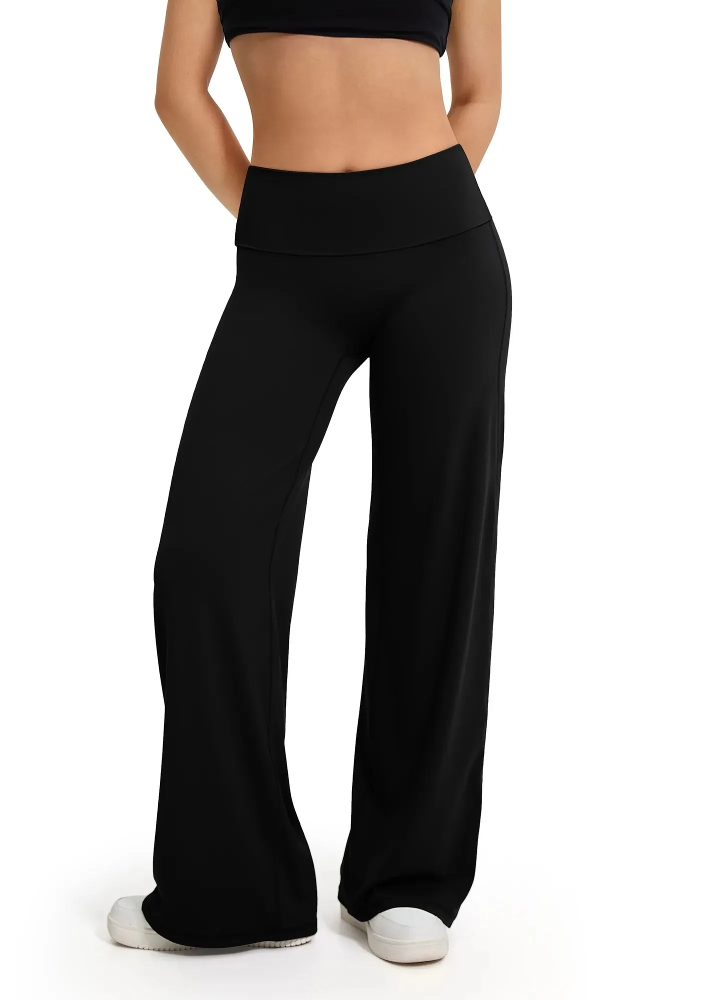 High Waisted Wide Leg Yoga Pants sold by Suuksess product image thumbnail 2