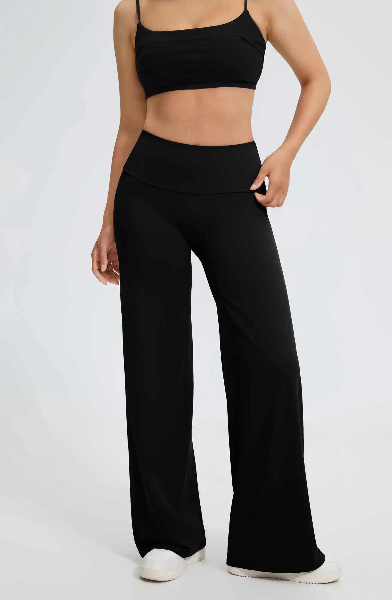 High Waisted Wide Leg Yoga Pants sold by Suuksess product image thumbnail 3