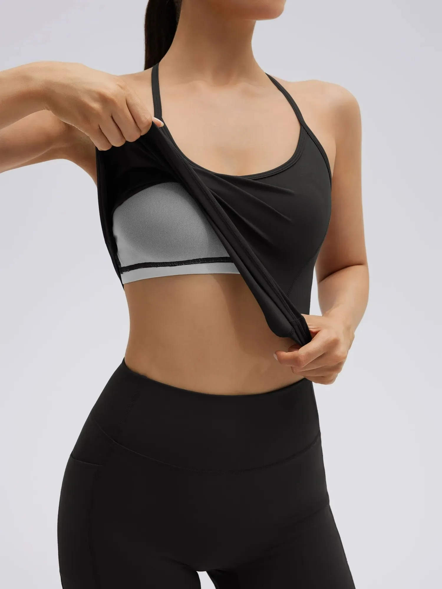 Y back strap Shorts Outfits Workout Sets sold by Suuksess product image thumbnail 4