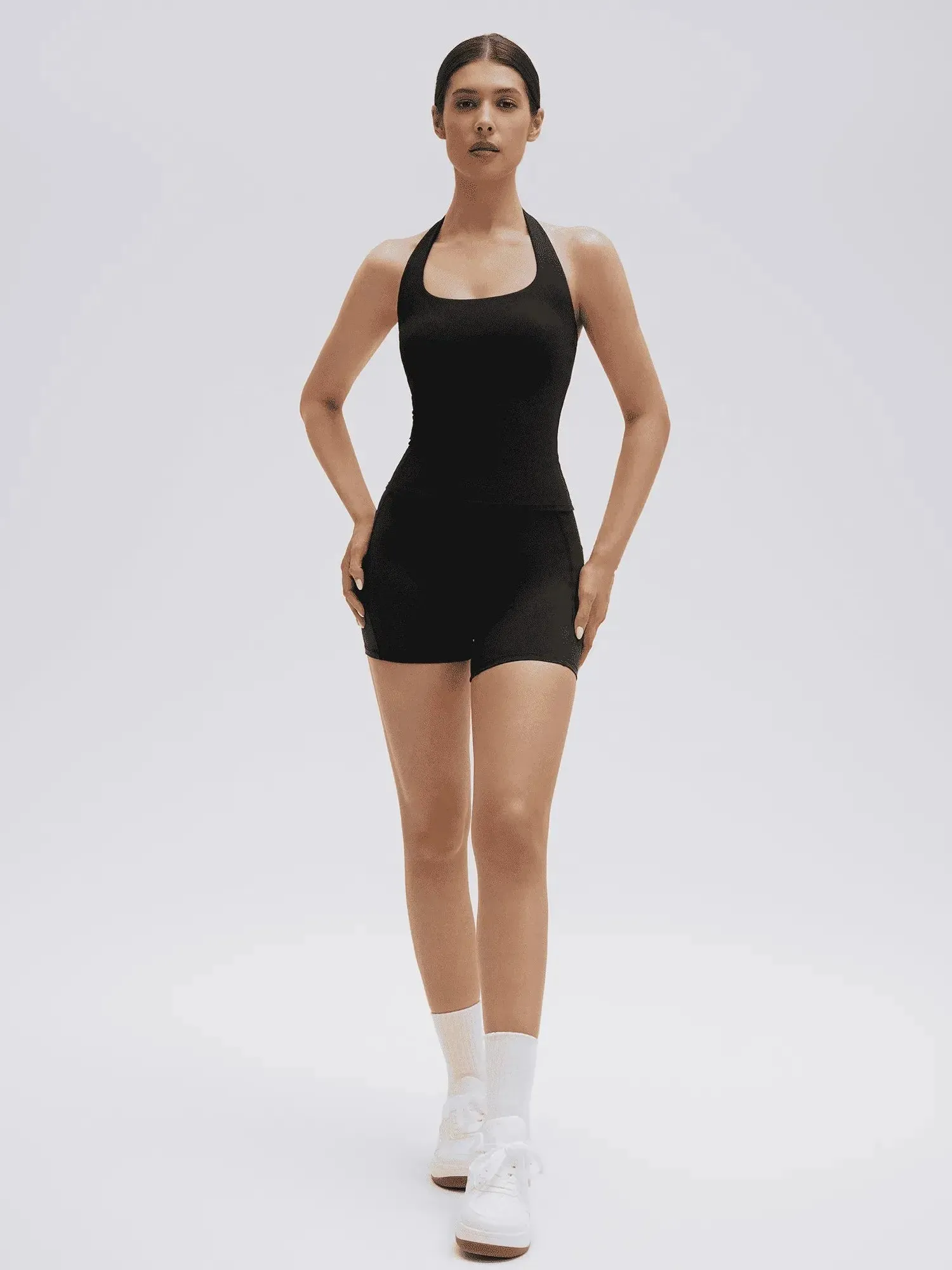 Halter Neck High Waisted 2 Piece Workout Sets sold by Suuksess