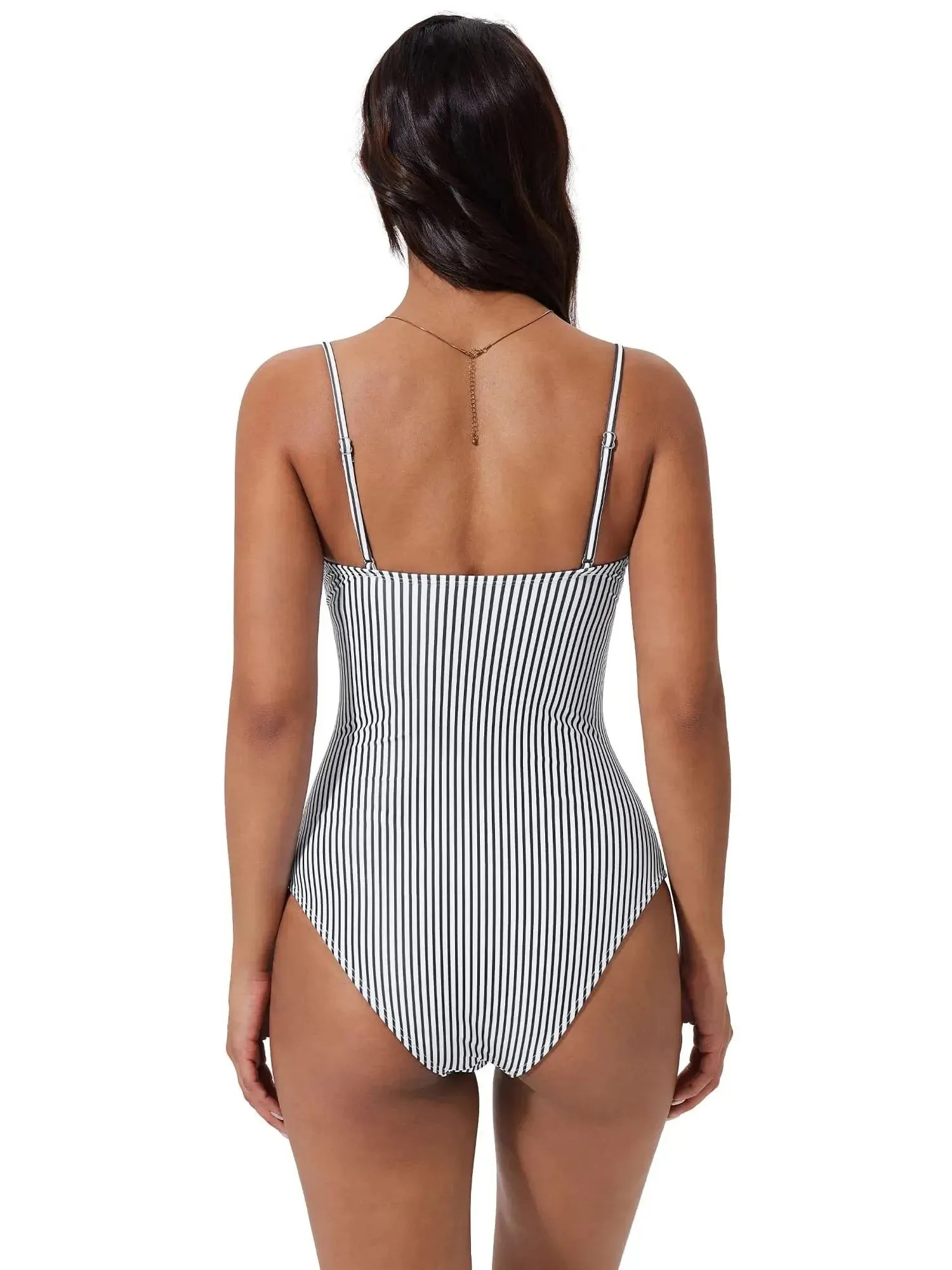 SUUKSESS Women Sexy One Piece Swimsuit Tummy Control Square Neck Bathing Suit sold by Suuksess product image thumbnail 2