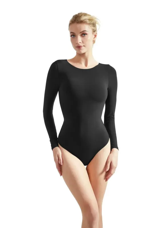 🎁 Flash Sales - Buttery Soft Crew Neck Bodysuit - Long Sleeve (100% off) sold by Suuksess
