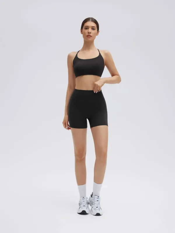 Strappy Sports Bra 2 Piece Workout Sets made by Suuksess