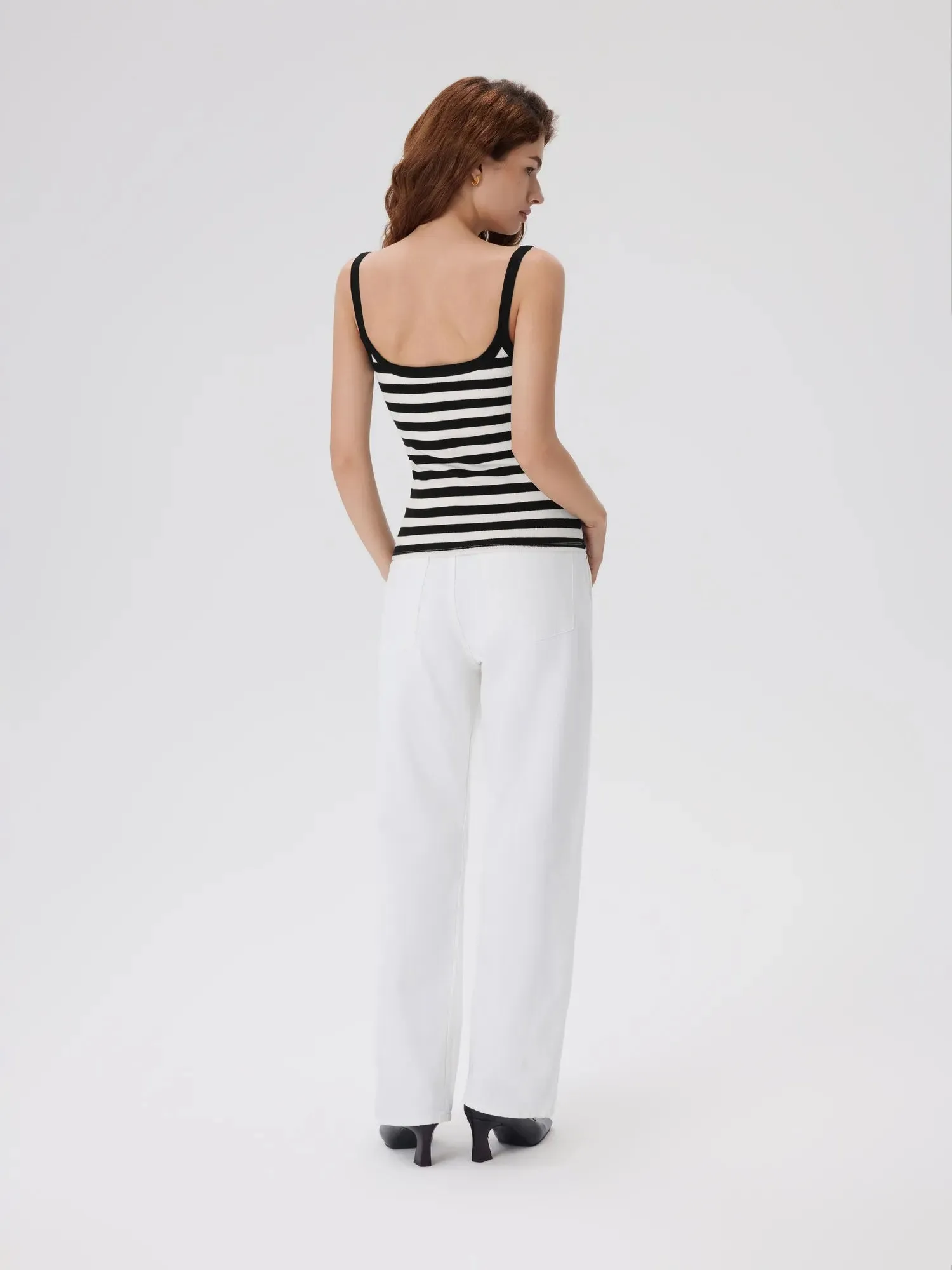 Cotton Rib Square Padded Tank Tops sold by Suuksess product image thumbnail 2