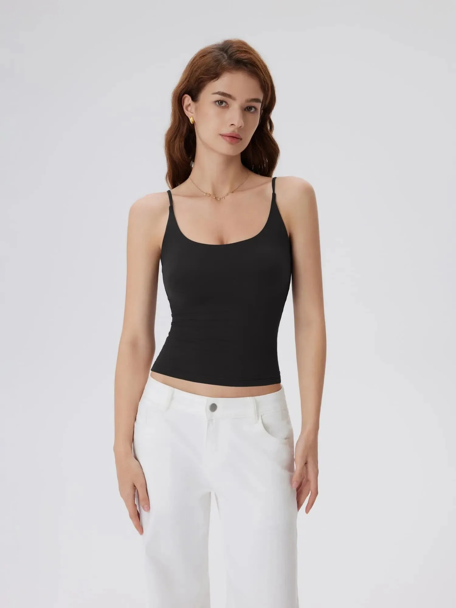 Padded Scoop Double Line Tank Tops sold by Suuksess product image thumbnail 4