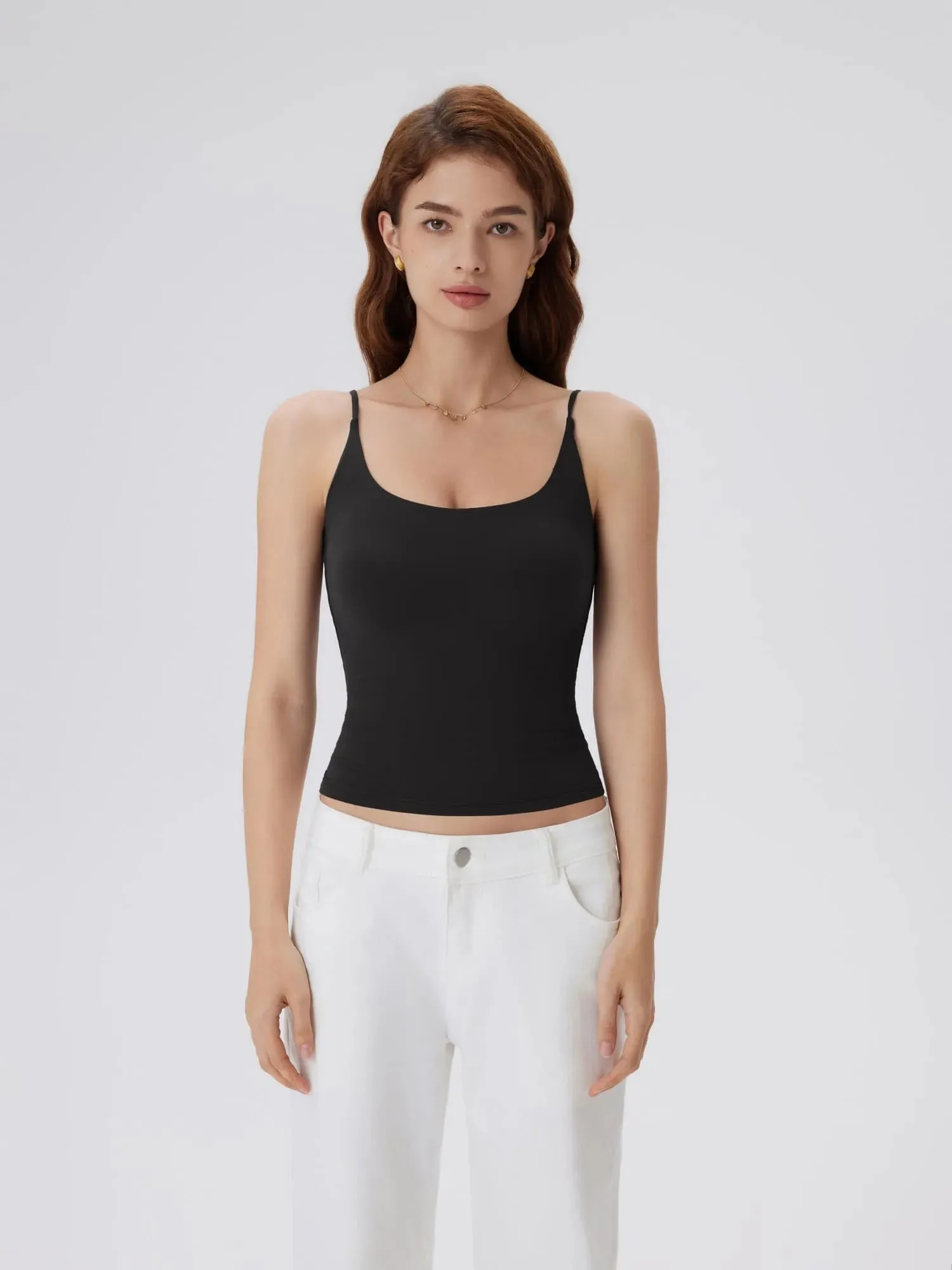 Padded Scoop Double Line Tank Tops sold by Suuksess
