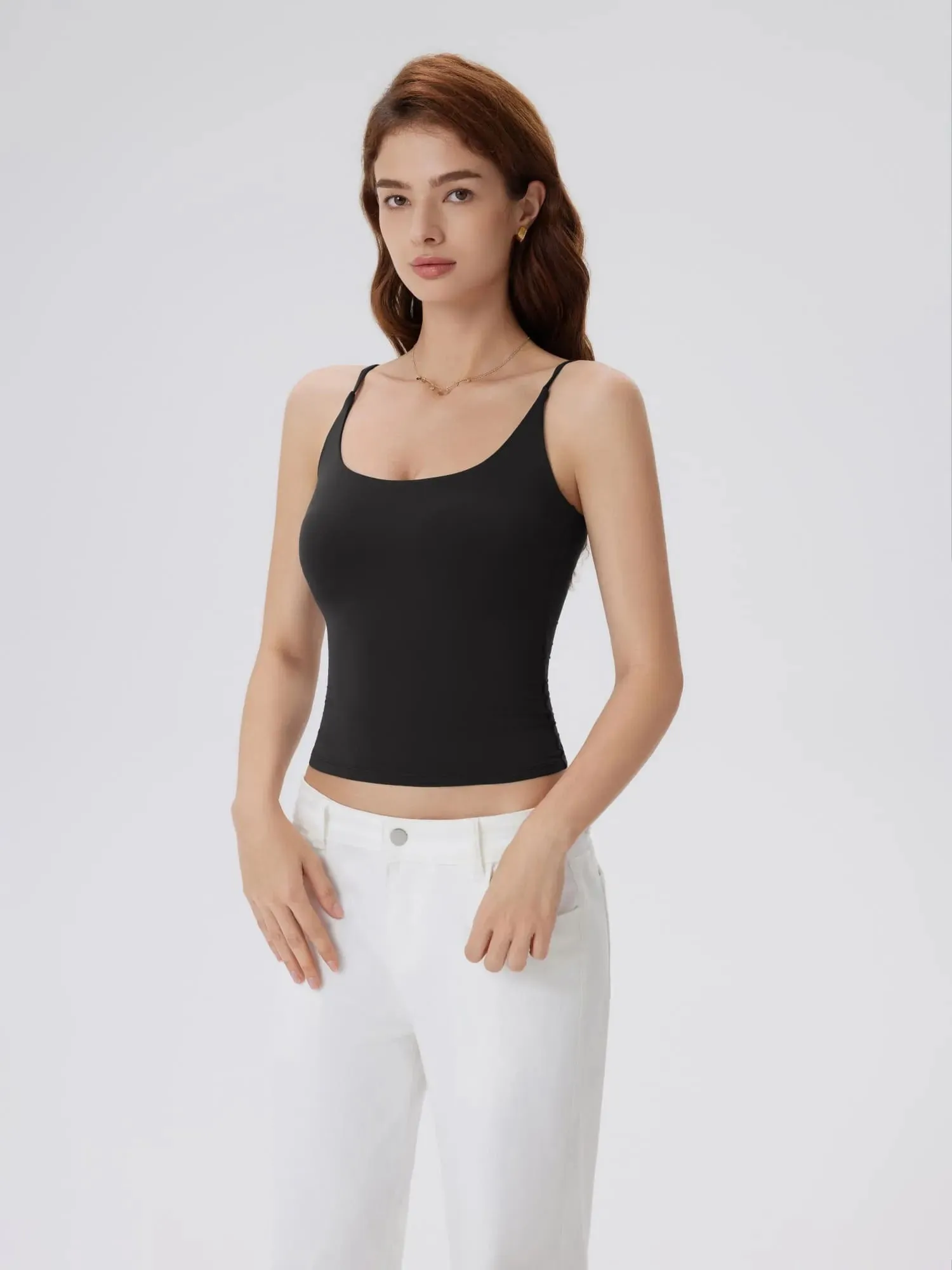 Padded Scoop Double Line Tank Tops sold by Suuksess product image thumbnail 2