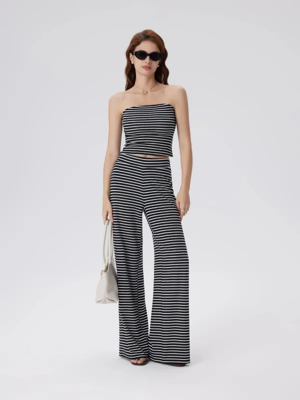 Tube Wide Leg Pants 2 Piece Lounge Set sold by Suuksess