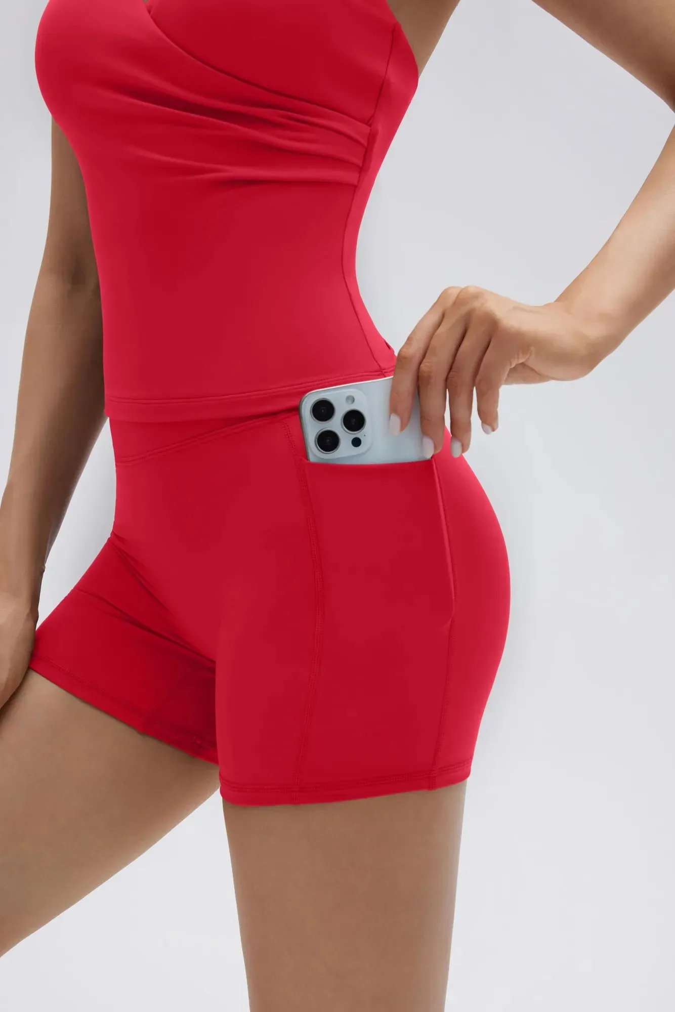Padded Halter Open Back 2 Piece Workout Sets sold by Suuksess product image thumbnail 4