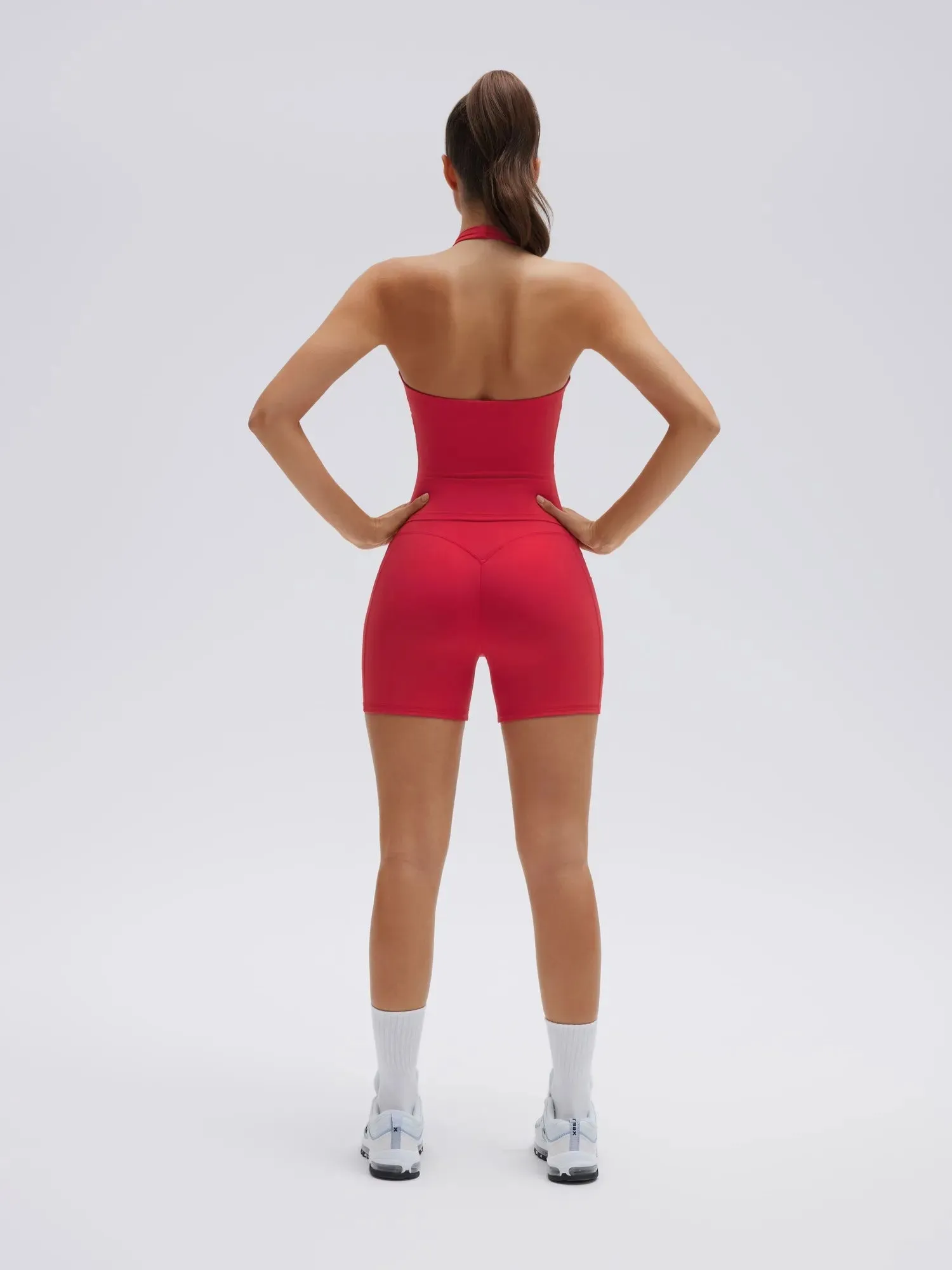 Padded Halter Open Back 2 Piece Workout Sets sold by Suuksess product image thumbnail 5