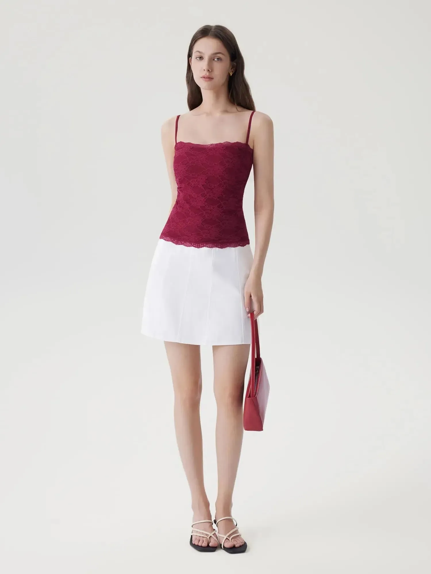 Lace Double Lined Y2K Tank Tops sold by Suuksess product image thumbnail 2