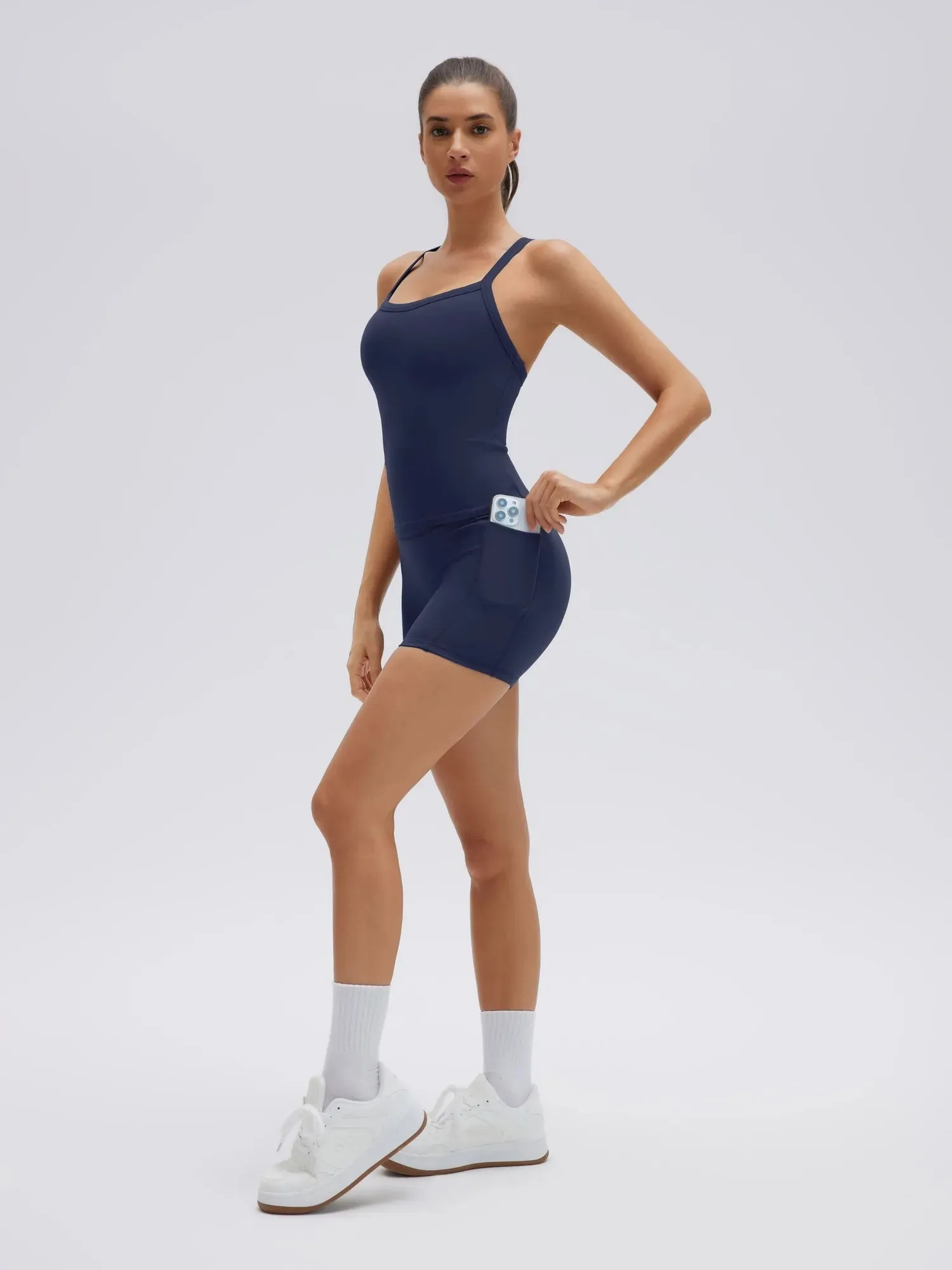 Padded Racerback Criss cross back top 2 Piece Workout Sets sold by Suuksess product image thumbnail 2