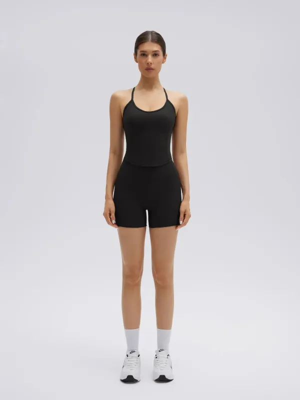 Y back strap Shorts Outfits Workout Sets made by Suuksess