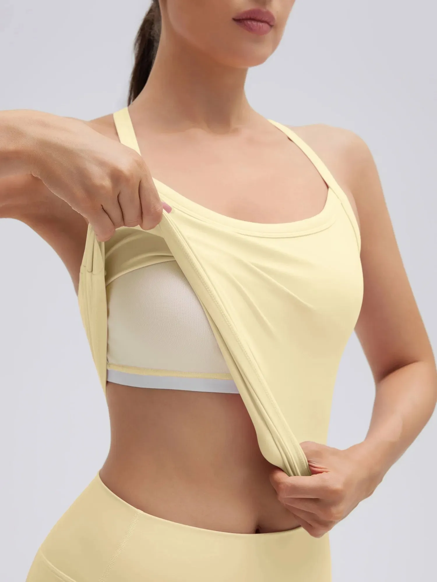 Racerback Criss cross Top Workout Sets sold by Suuksess product image thumbnail 4