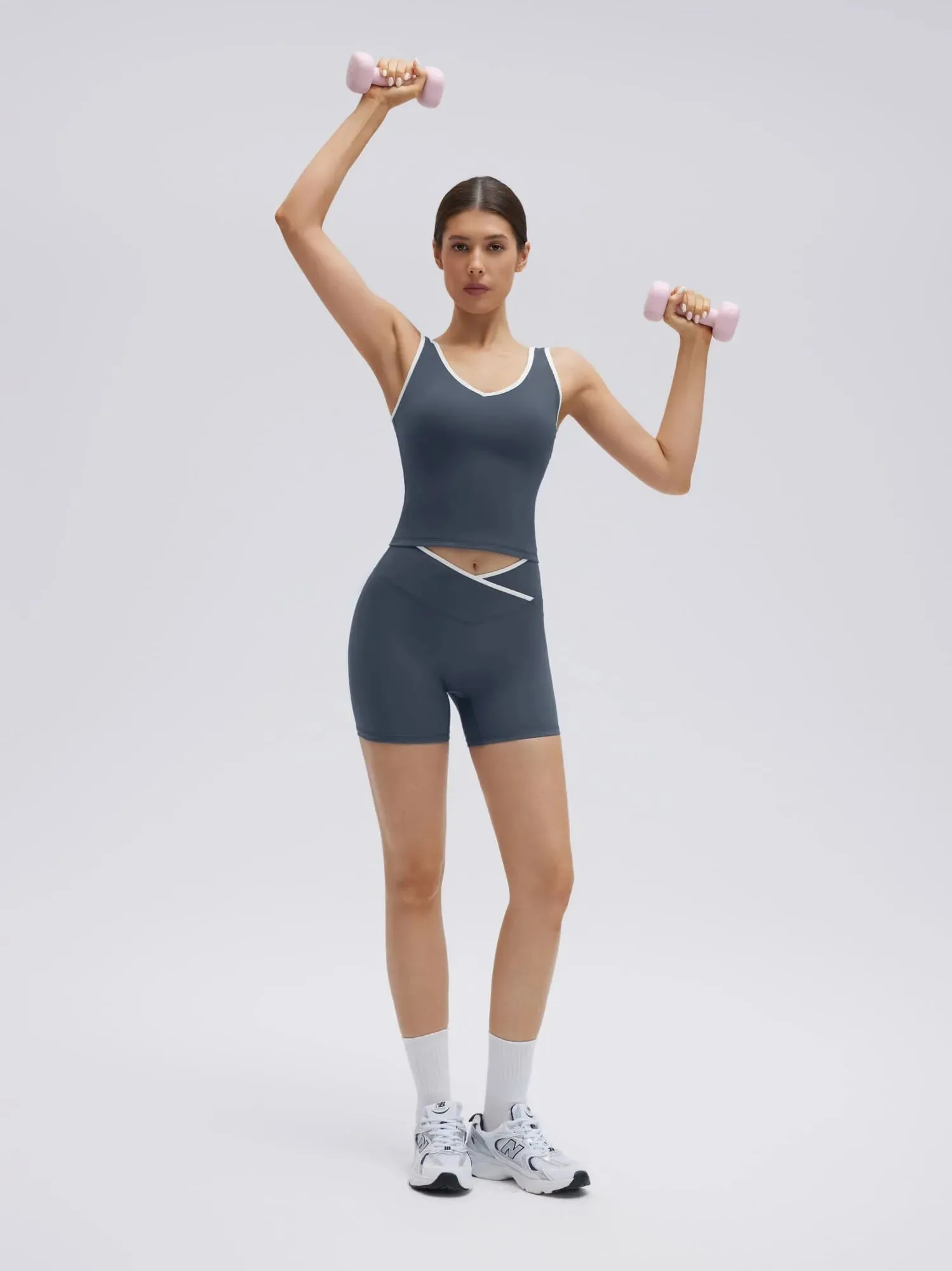 Waisted Tummy Control Top Workout Sets sold by Suuksess product image thumbnail 3