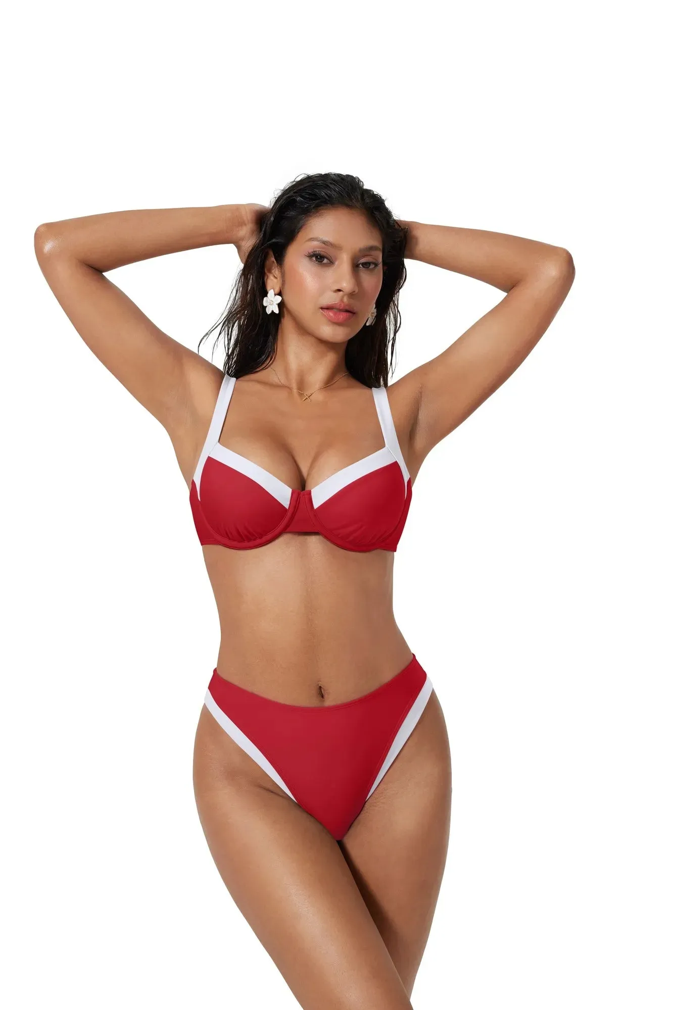 Color Block Underwire 2 Piece Swimsuit sold by Suuksess product image thumbnail 5