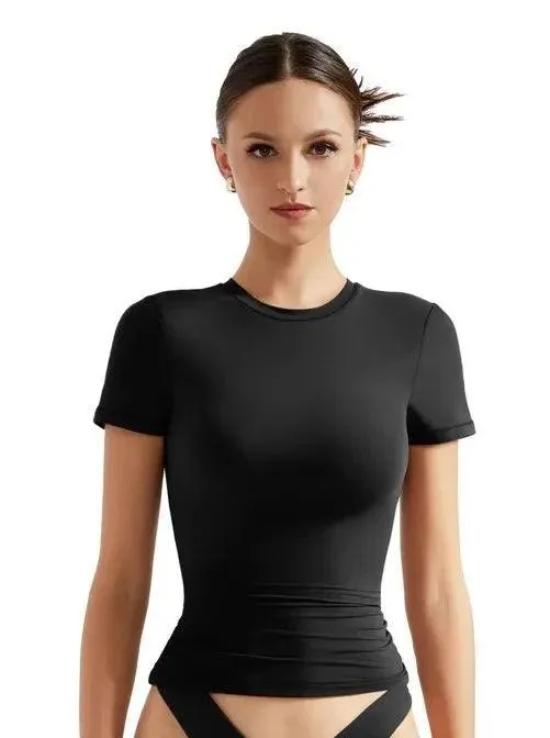 Buttery Soft Crew Neck Shirt - Short Sleeve sold by Suuksess product image thumbnail 2