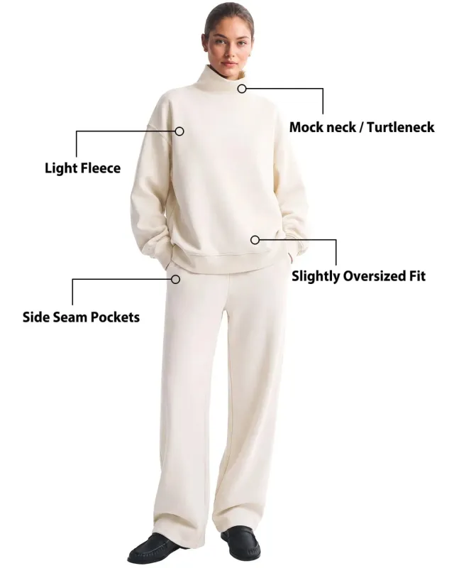 Mock Neck Sweatsuits Lounge Outfit made by Suuksess