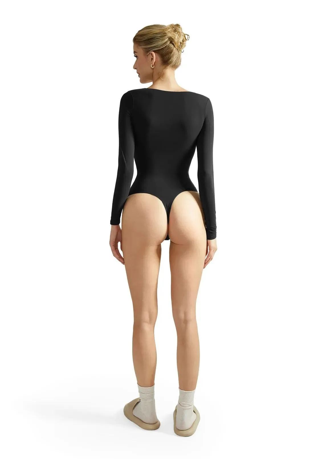 Buttery Soft V Neck Bodysuit - Long Sleeve sold by Suuksess product image thumbnail 3
