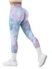 Tie Dye Printed Seamless Scrunch Leggings sold by Suuksess