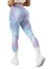 Tie Dye Printed Seamless Scrunch Leggings sold by Suuksess