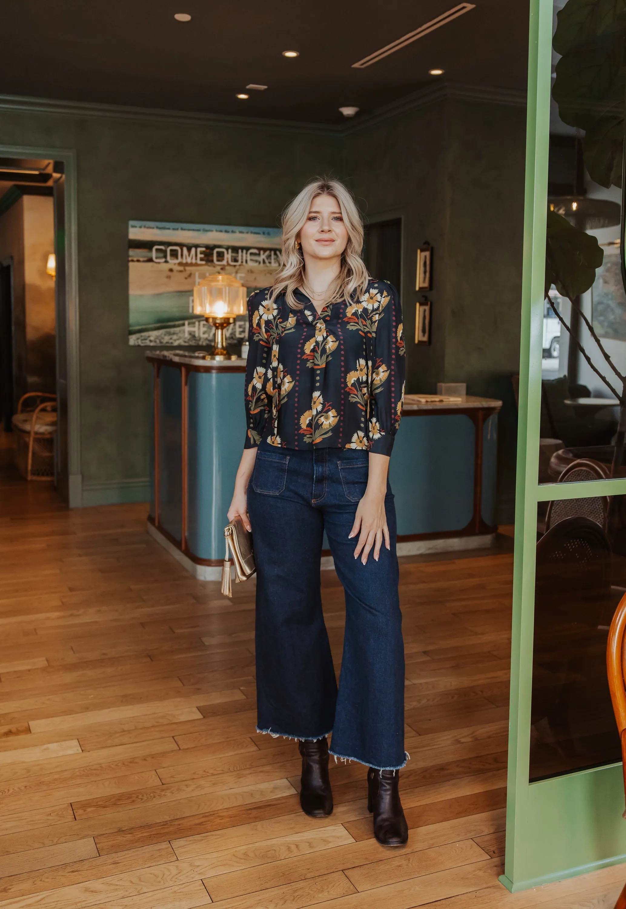 Rachel Silk Blouse - Print sold by Sarah Alexis product image thumbnail 2