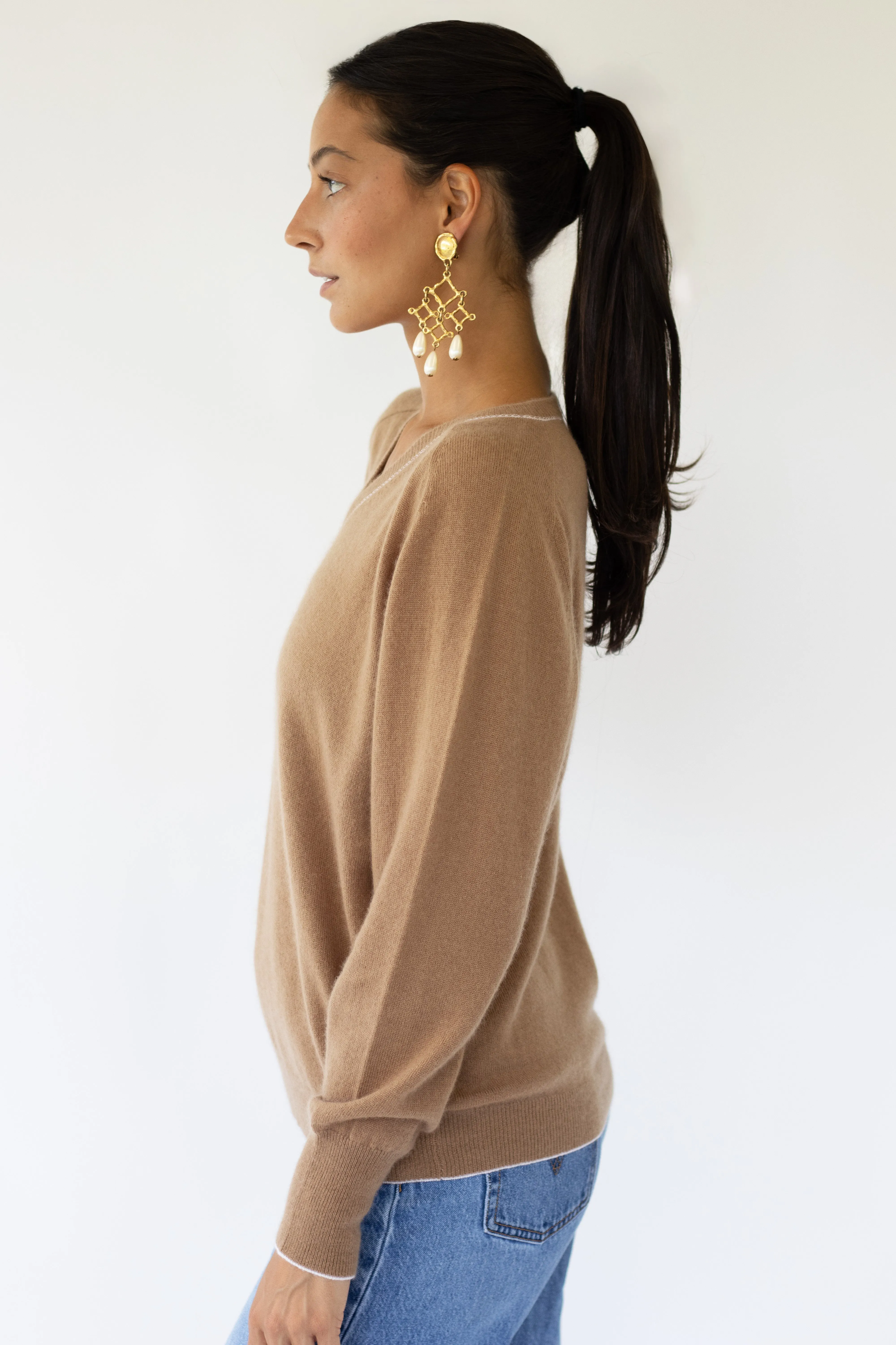 Carey Piped Cashmere Sweater sold by Sarah Alexis product image thumbnail 2