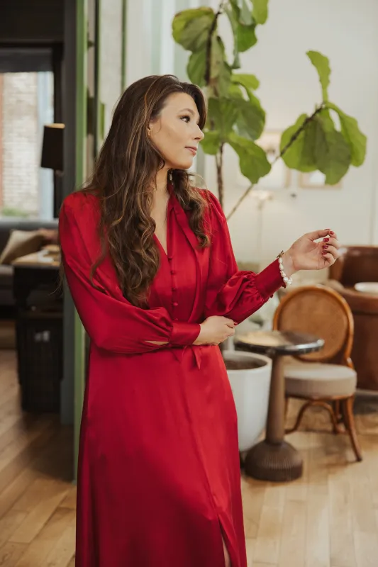 Samantha Silk Dress made by Sarah Alexis