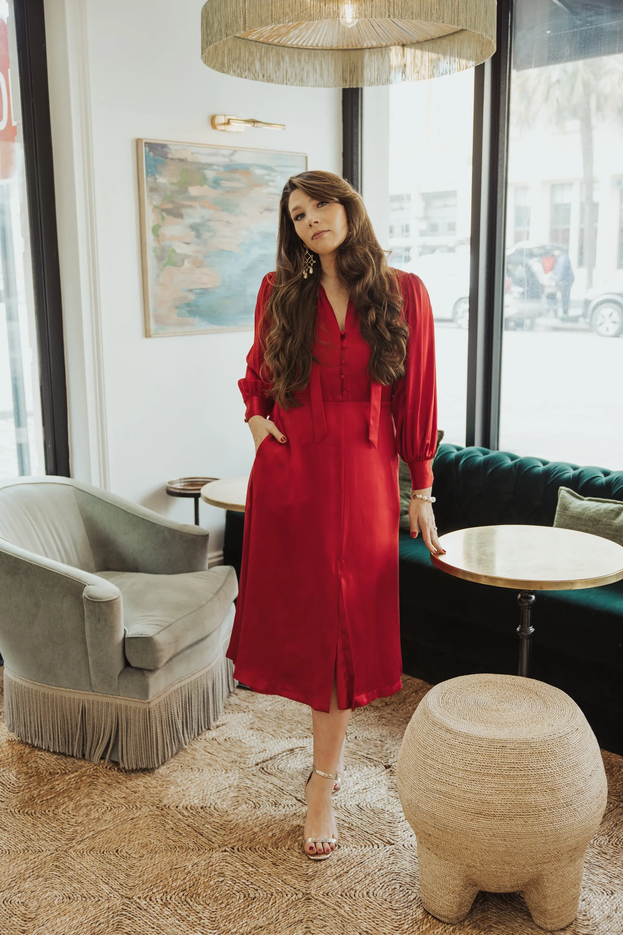 Samantha Silk Dress sold by Sarah Alexis product image thumbnail 5