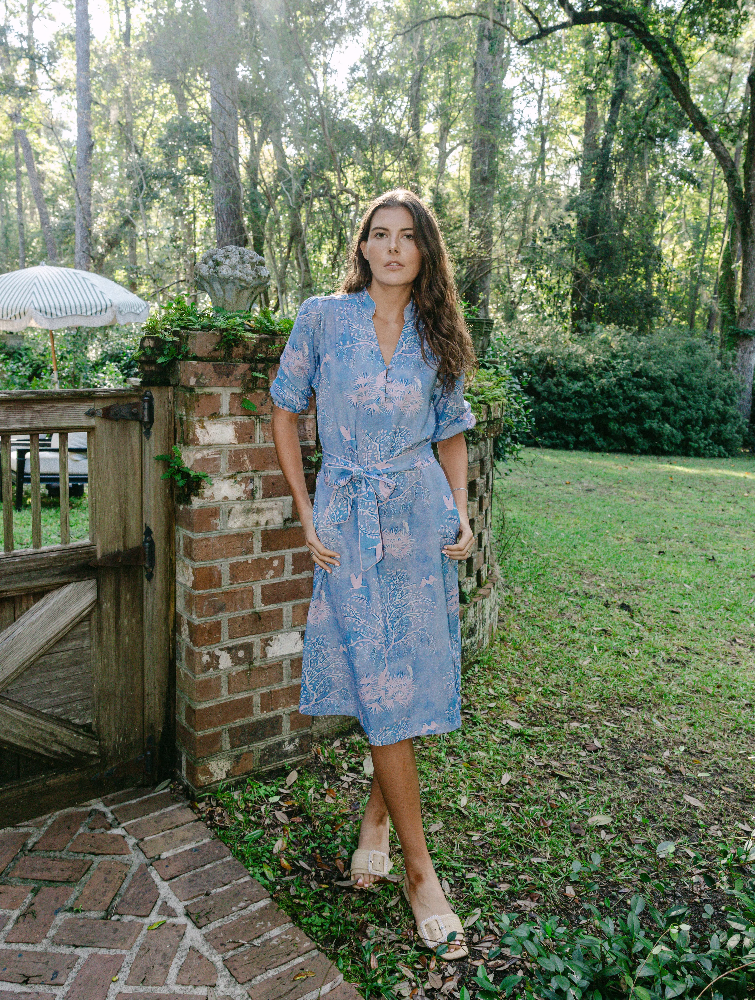 Faith Caftan - Purple Lowcountry Watercolor sold by Sarah Alexis product image thumbnail 3