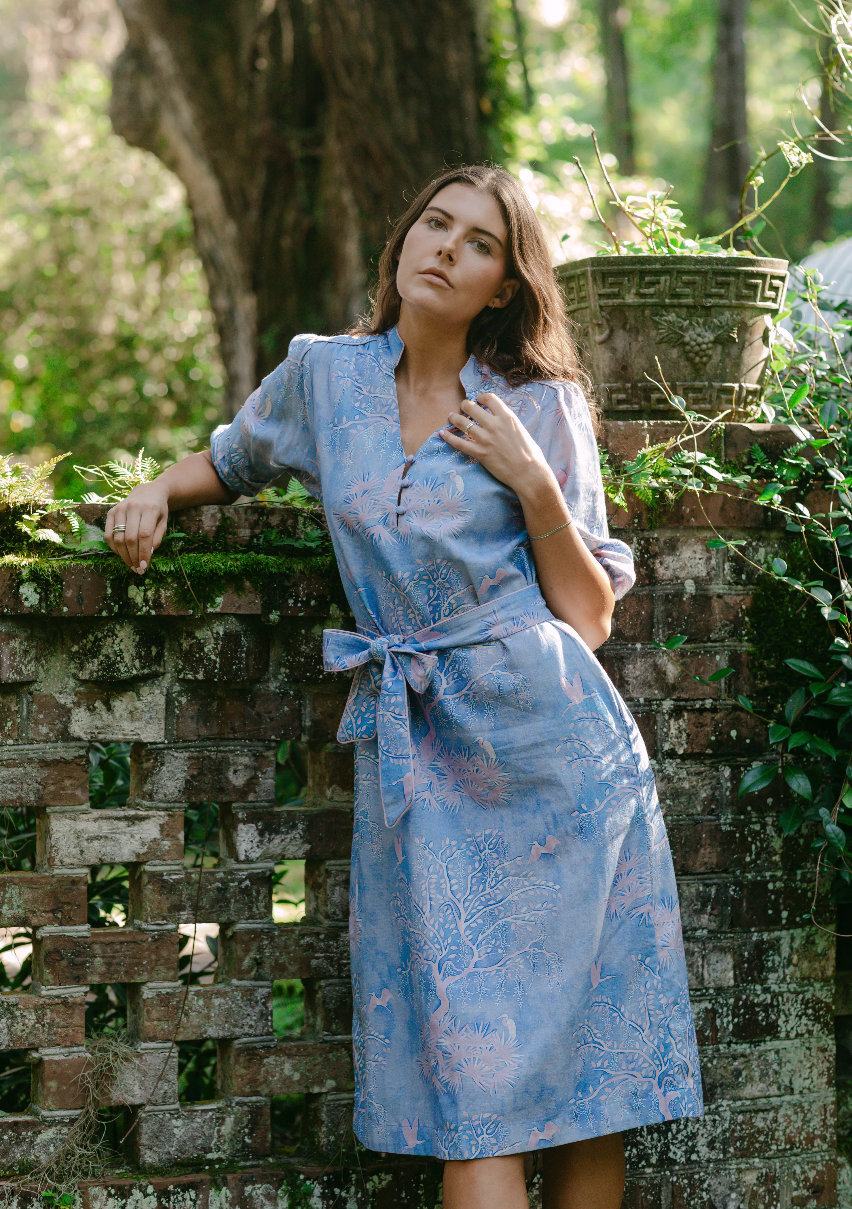 Faith Caftan - Purple Lowcountry Watercolor sold by Sarah Alexis product image thumbnail 5