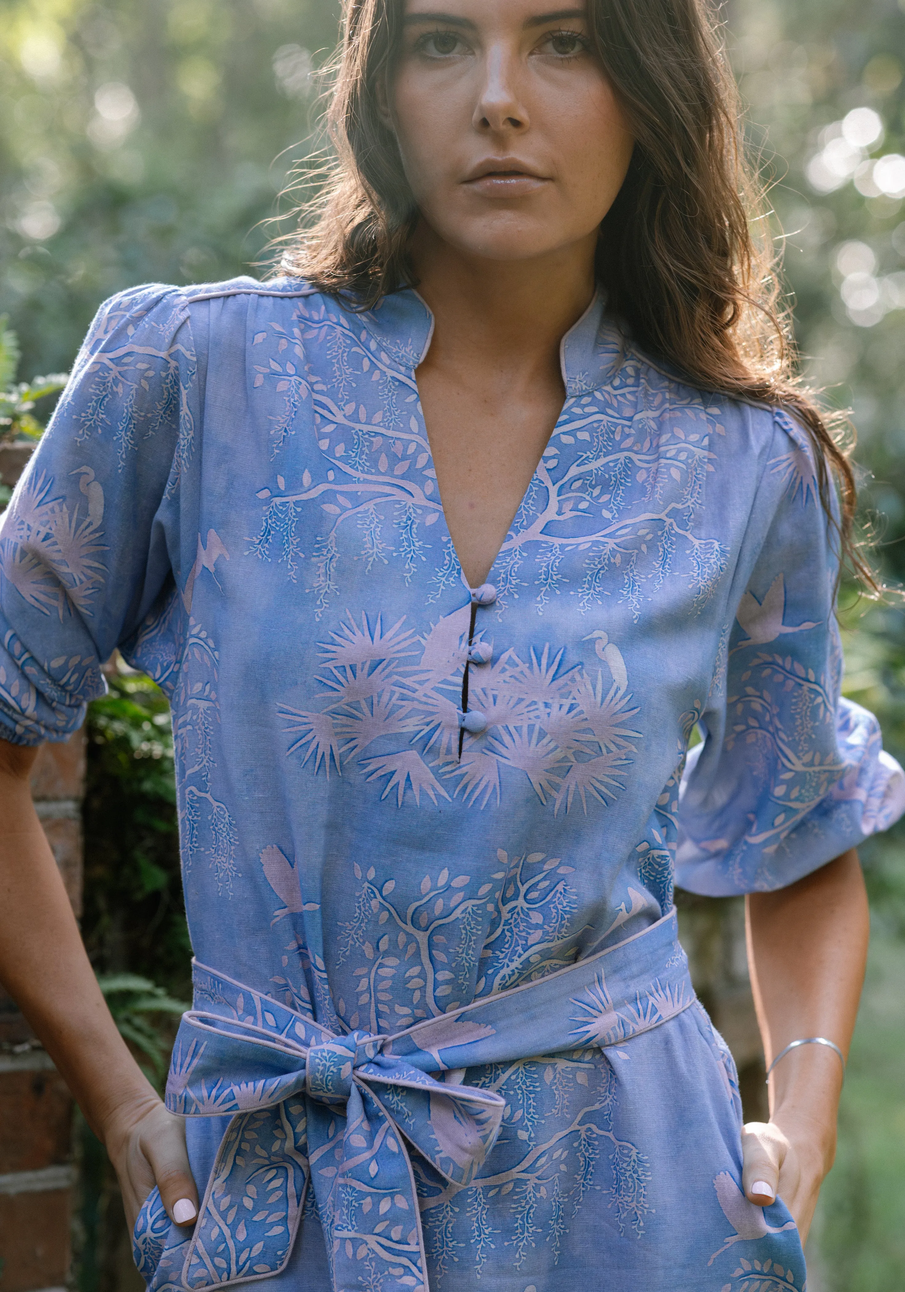 Faith Caftan - Purple Lowcountry Watercolor sold by Sarah Alexis product image thumbnail 2