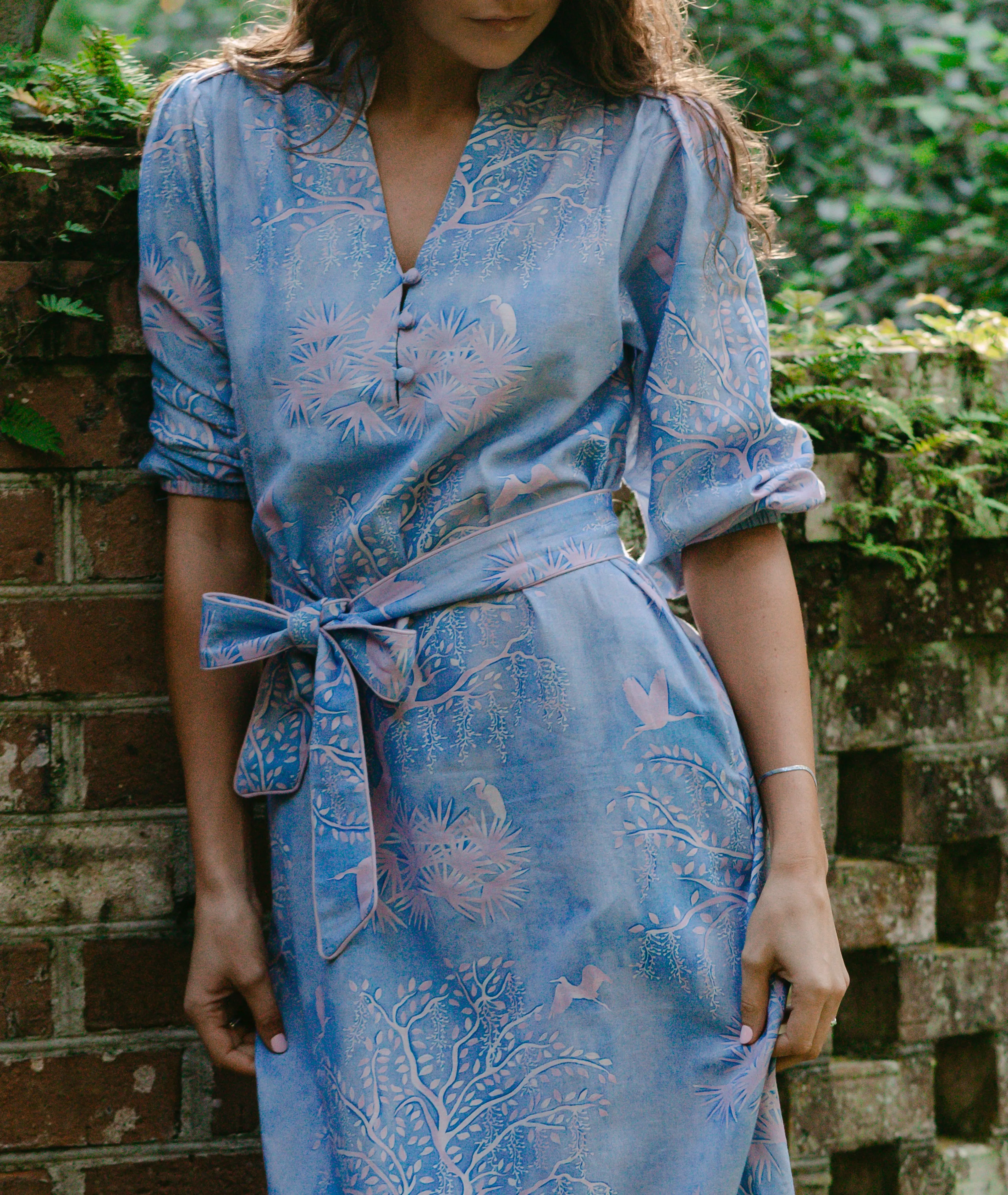 Faith Caftan - Purple Lowcountry Watercolor sold by Sarah Alexis product image thumbnail 4