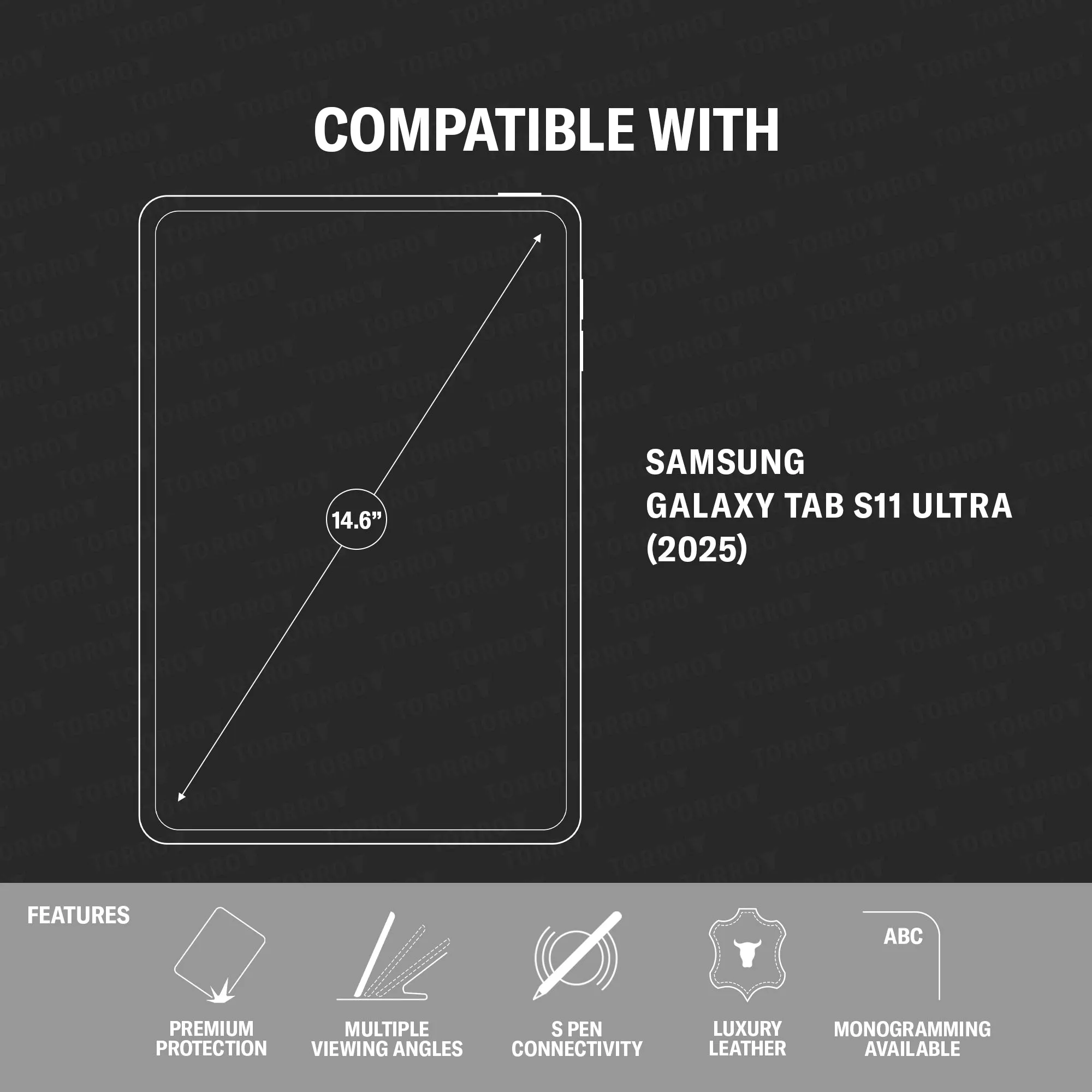 Samsung Galaxy Tab S11 Ultra Leather Case sold by Torro product image thumbnail 2