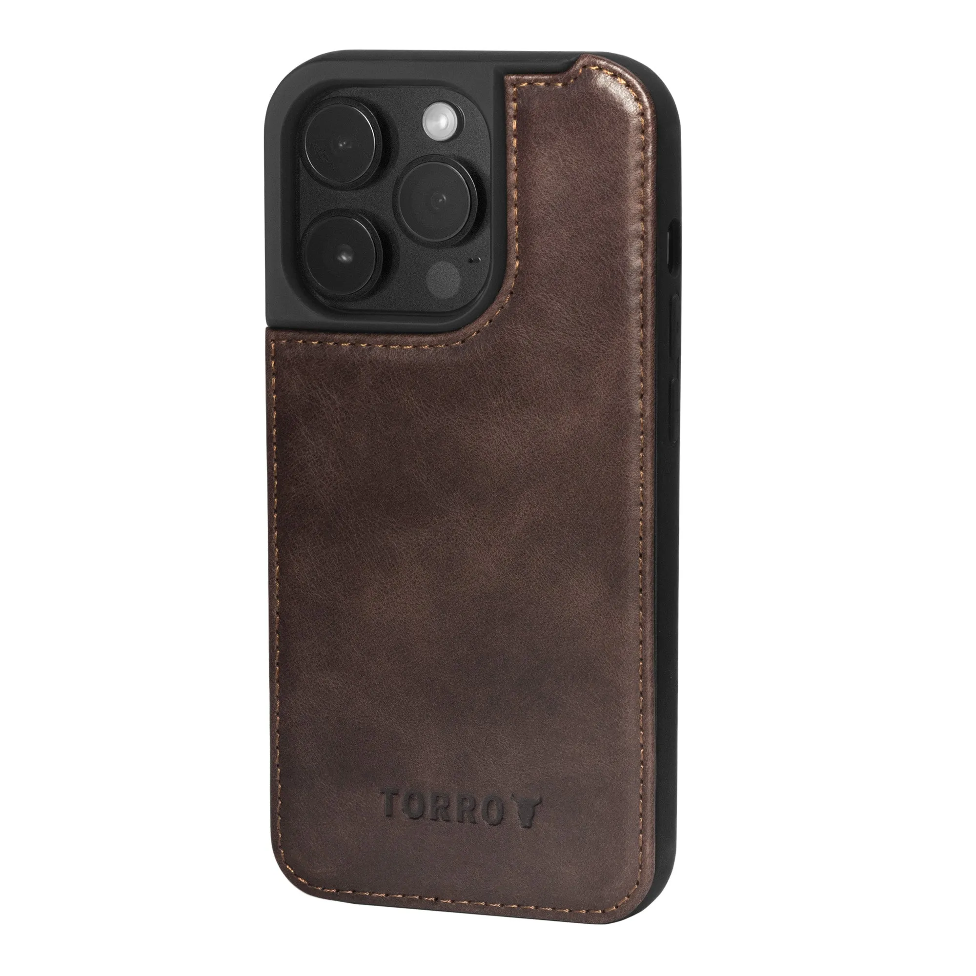 iPhone 15 Pro Leather Bumper Case (with MagSafe Charging) sold by Torro