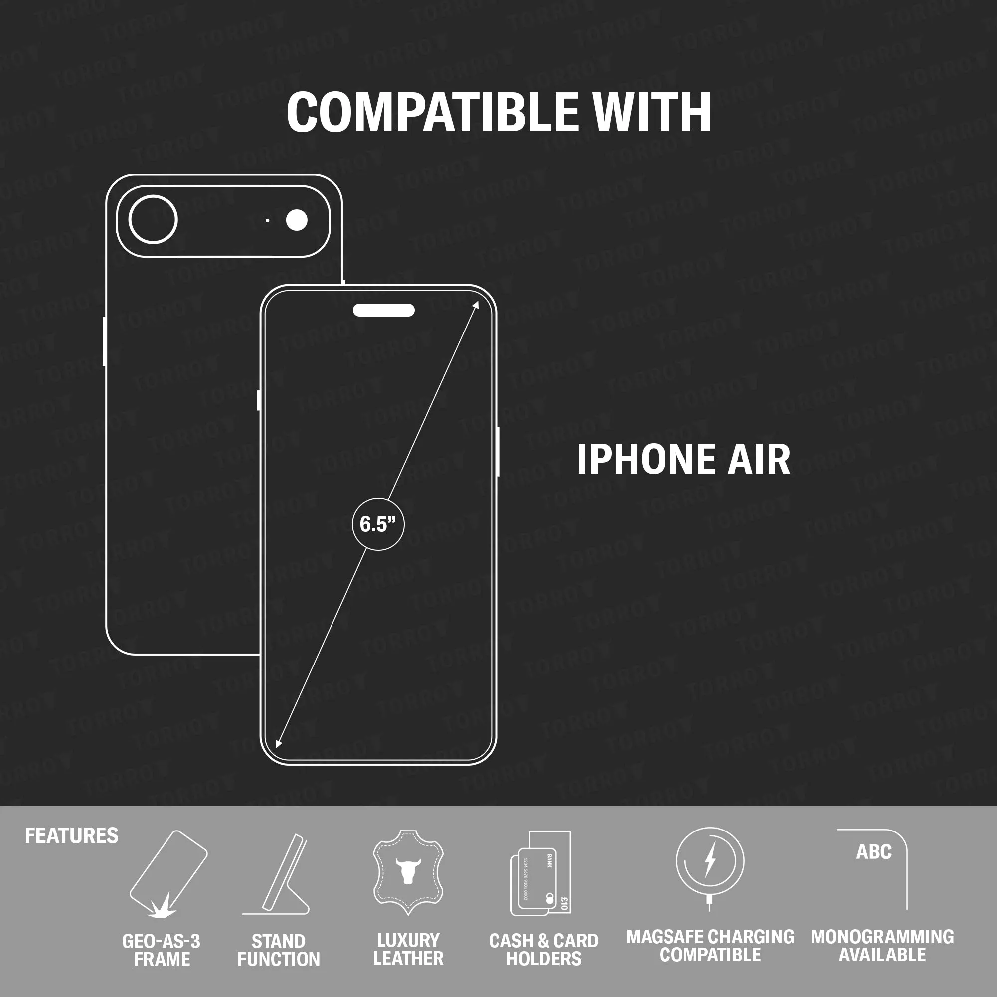 iPhone Air Leather Case (MagSafe Charging) sold by Torro product image thumbnail 4