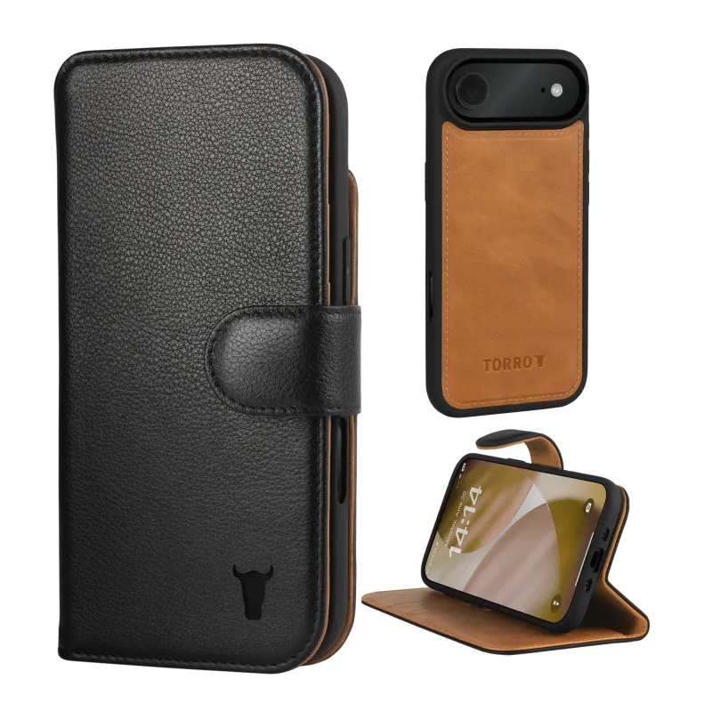 iPhone Air Leather Case (with Detachable Cover & MagSafe Compatible) sold by Torro
