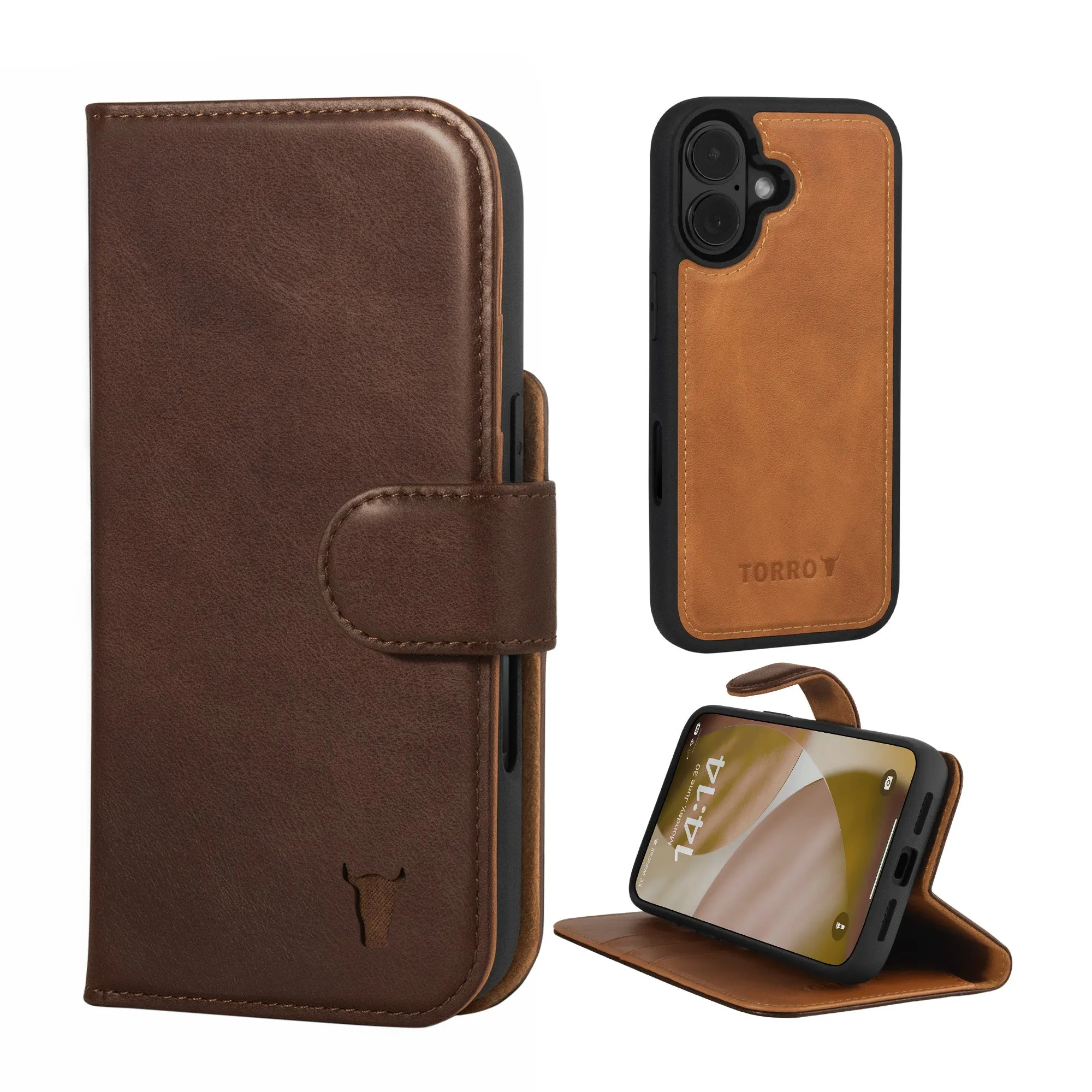 iPhone 17 Leather Case (with Detachable Cover & MagSafe Compatible) sold by Torro product image thumbnail 2