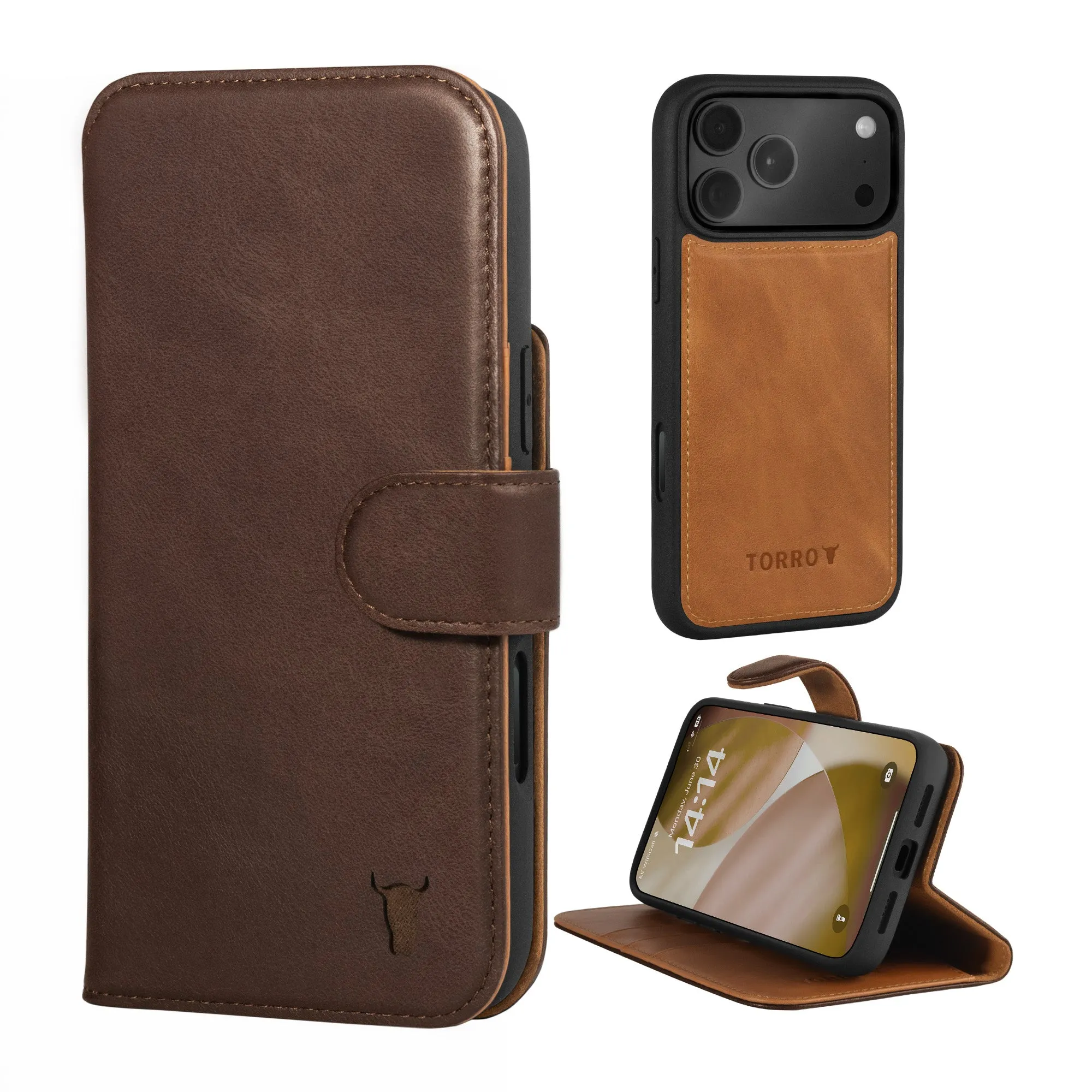 iPhone 17 Pro Leather Case (with Detachable Cover & MagSafe Compatible) sold by Torro product image thumbnail 2