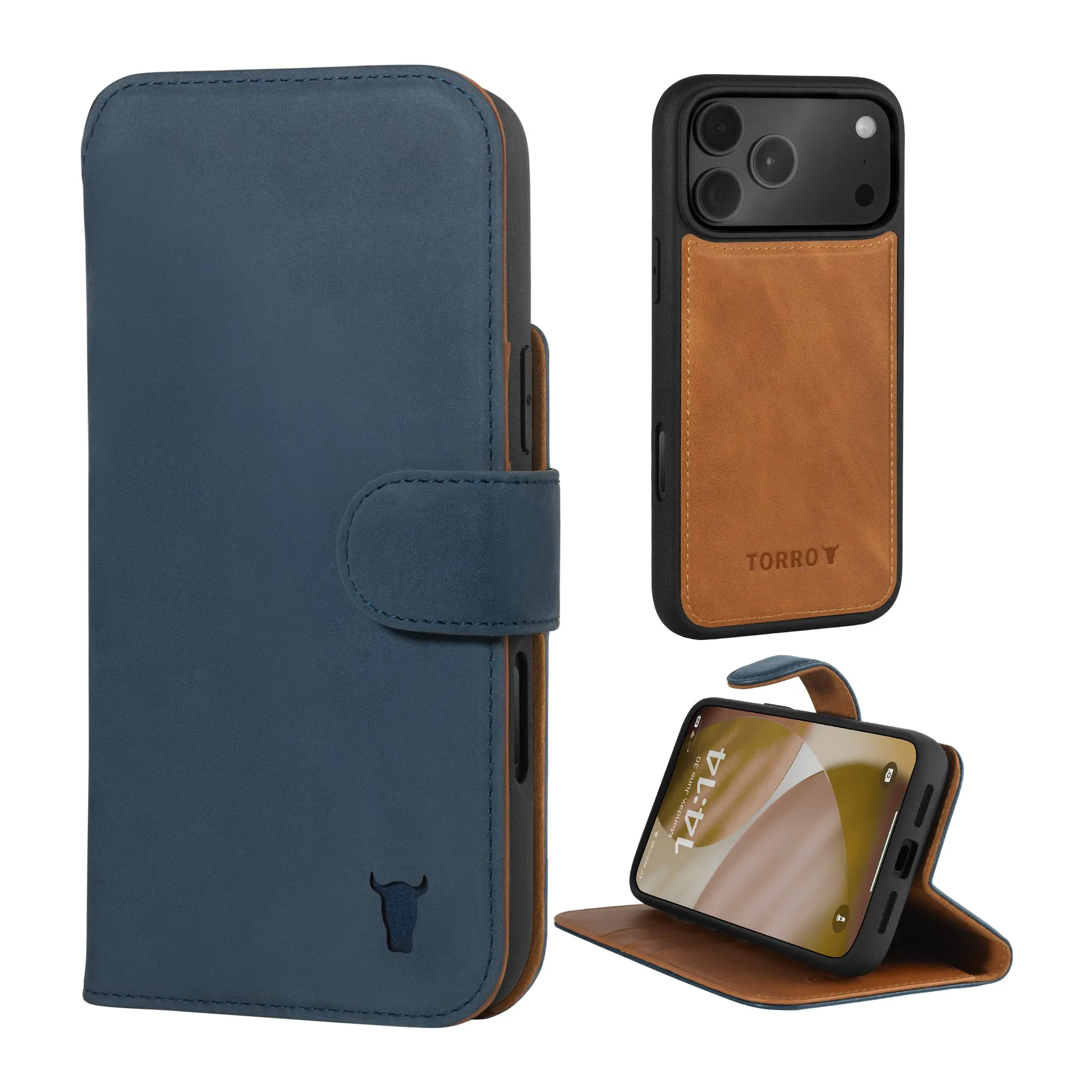 iPhone 17 Pro Max Leather Case (with Detachable Cover & MagSafe Compatible) sold by Torro product image thumbnail 3