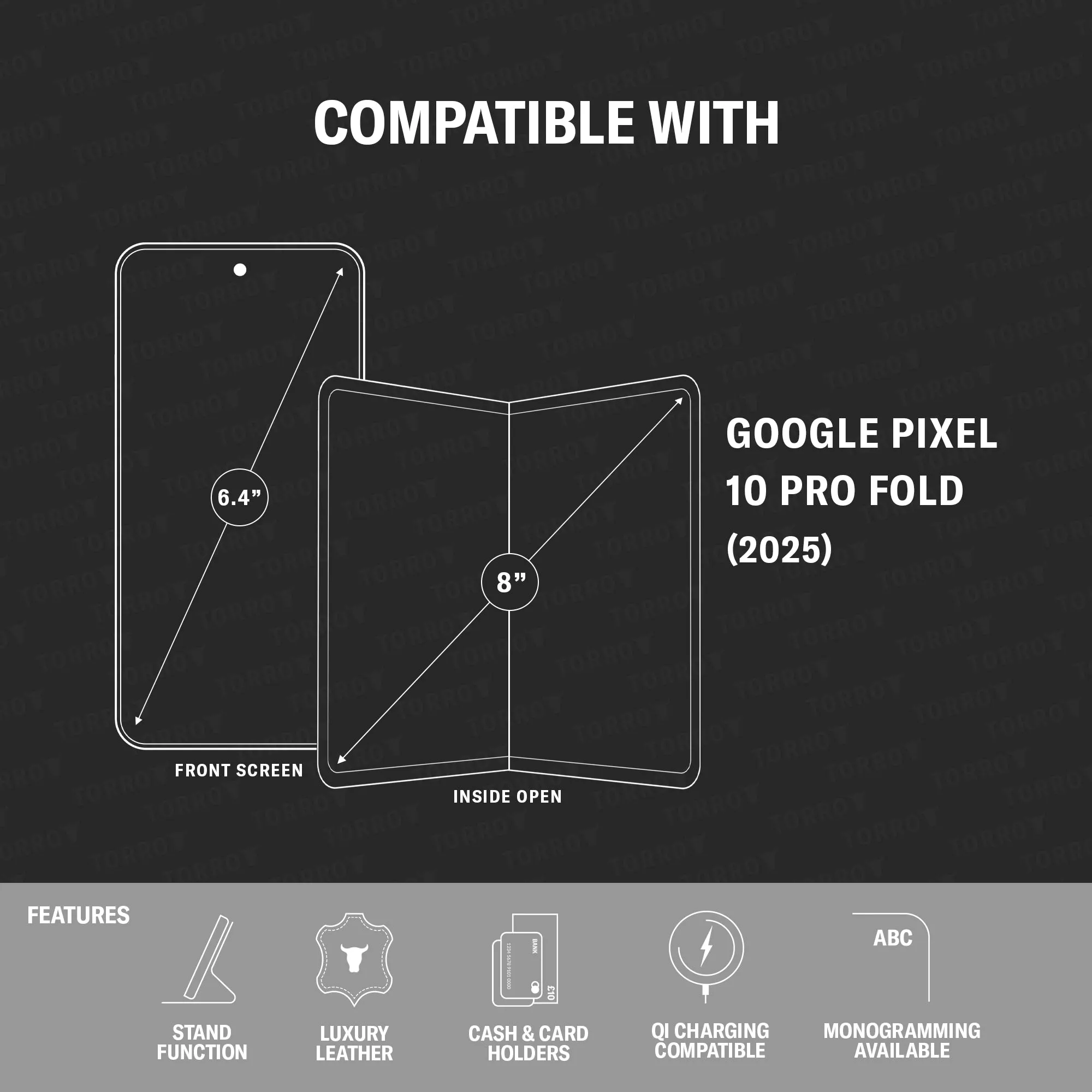 Google Pixel 10 Pro Fold Leather Case sold by Torro product image thumbnail 2
