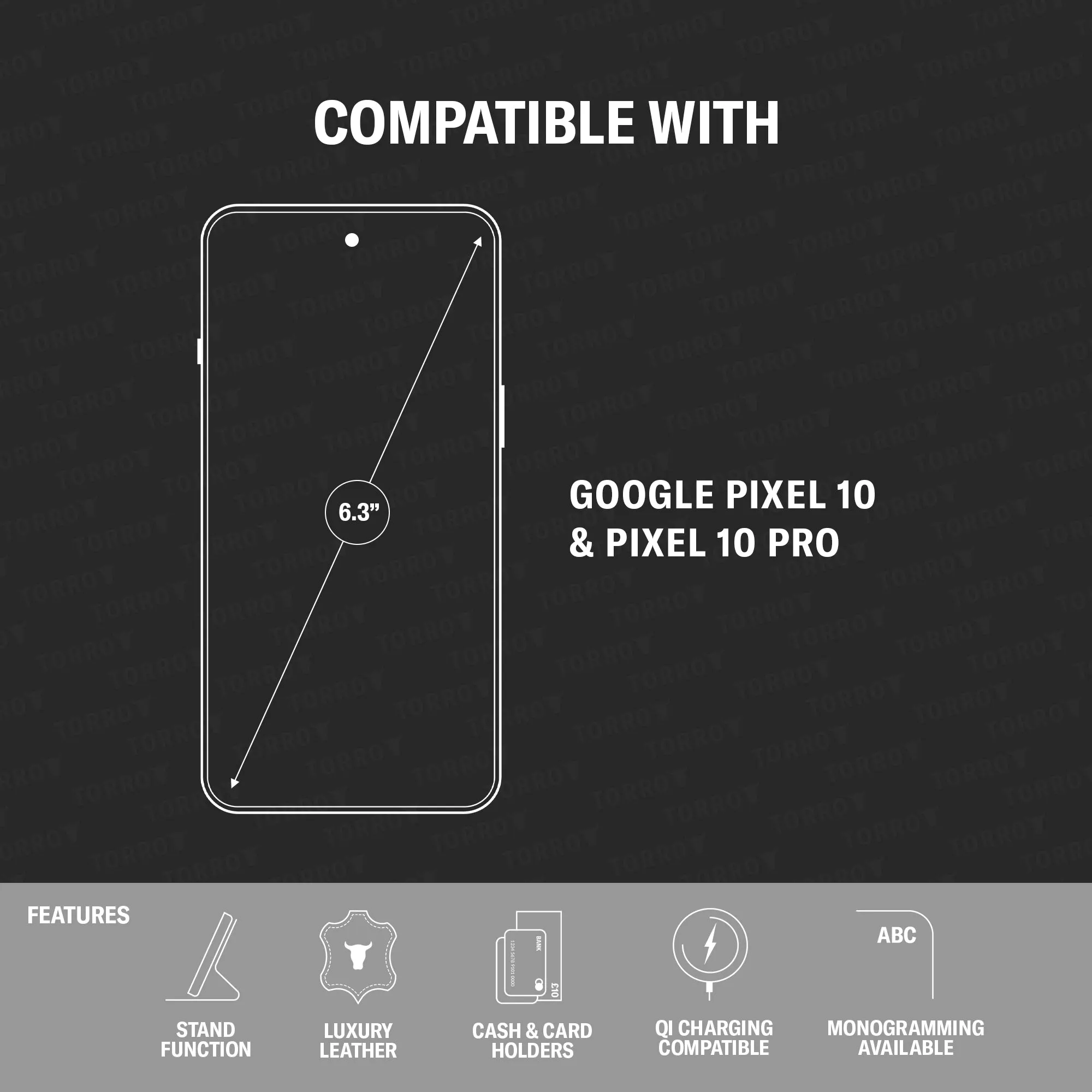 Google Pixel 10 / 10 Pro Leather Case sold by Torro product image thumbnail 2