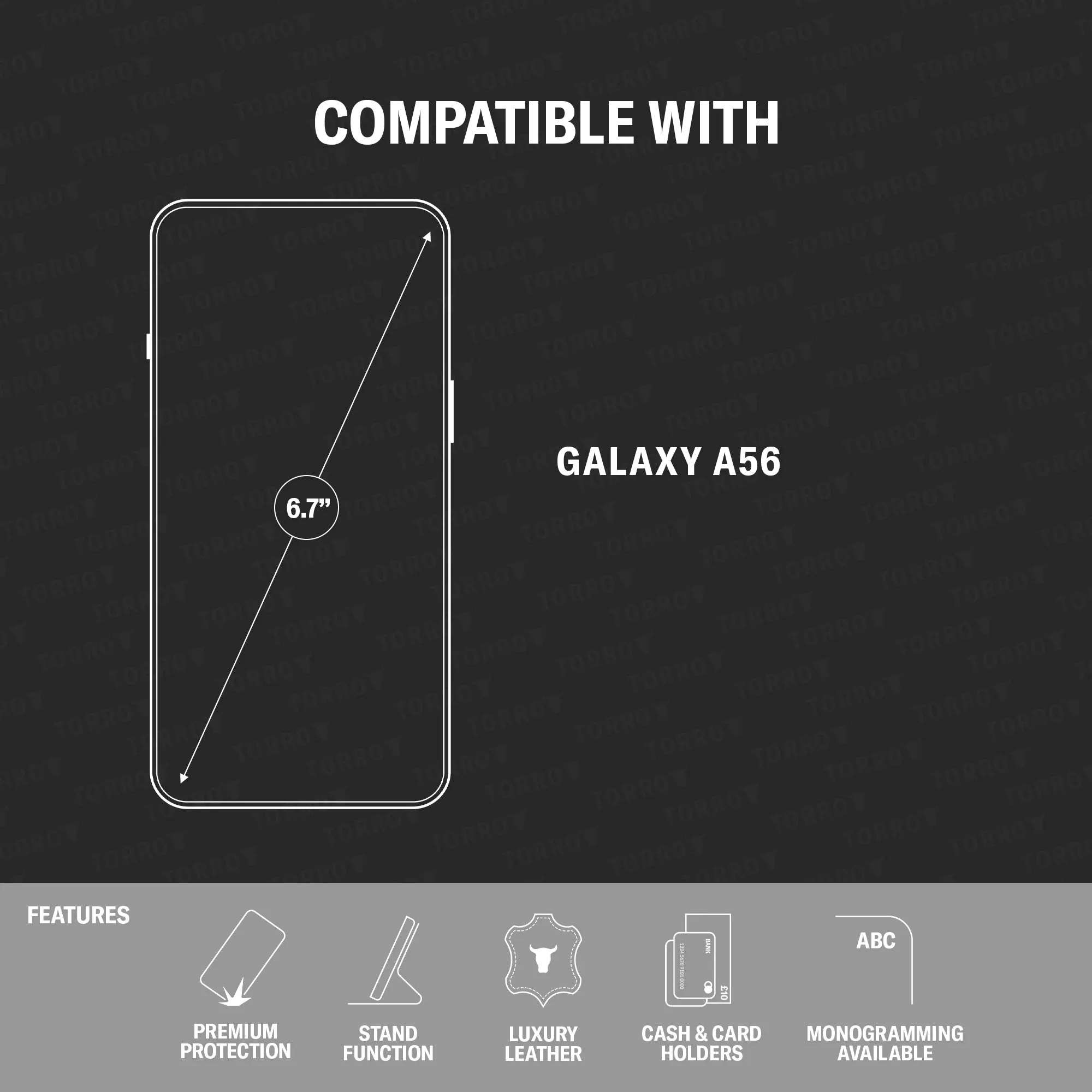 Galaxy A56 Leather Case (with Stand Function) sold by Torro product image thumbnail 2