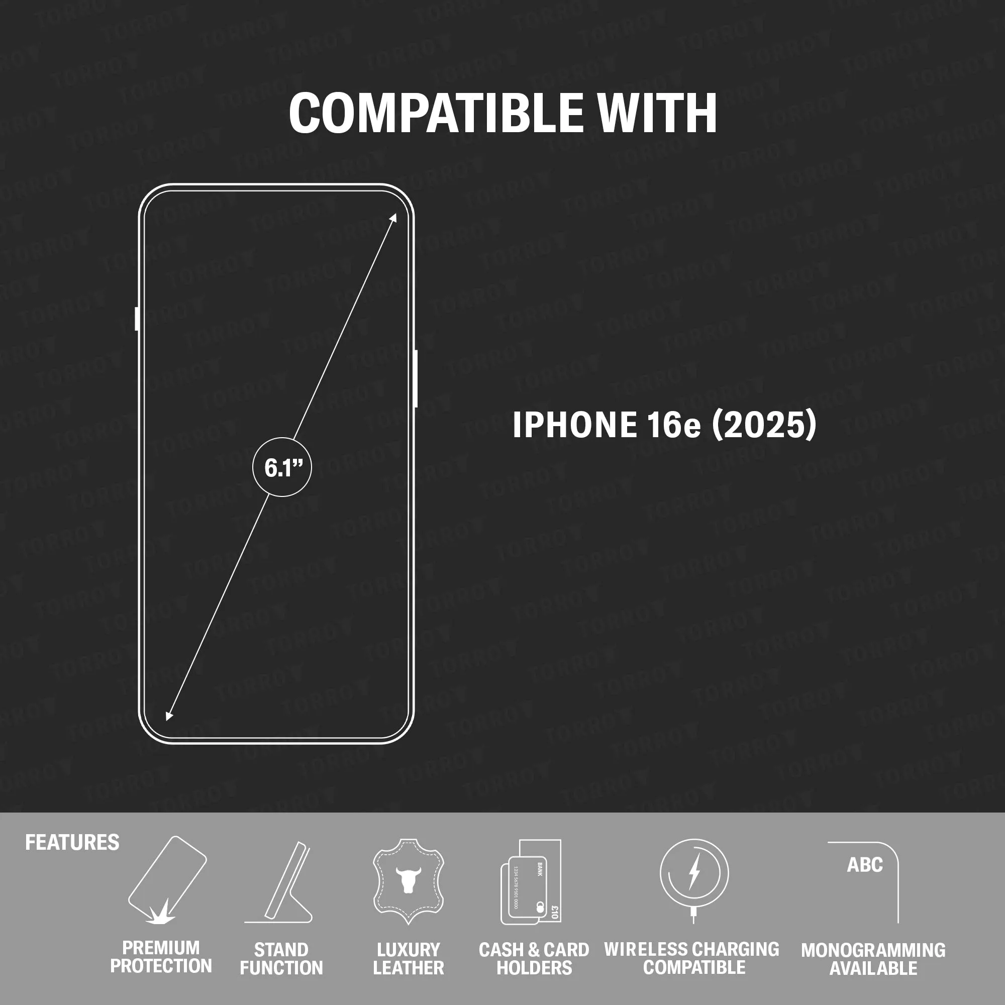 iPhone 17e / 16e Leather Case (with Stand fucntion) sold by Torro product image thumbnail 5