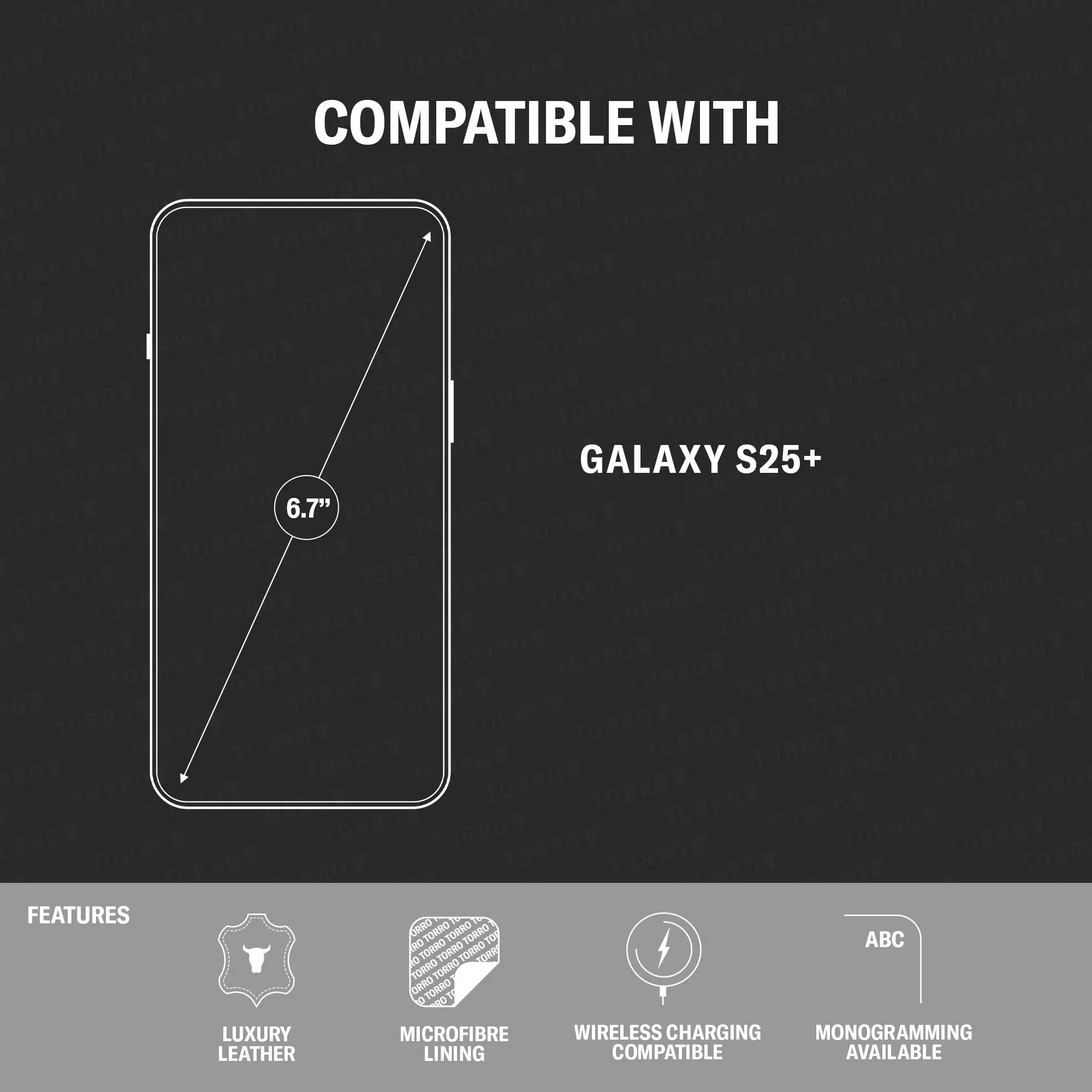 Galaxy S25+ Leather Bumper Case (Qi2/MagSafe Charging Compatible) sold by Torro product image thumbnail 2