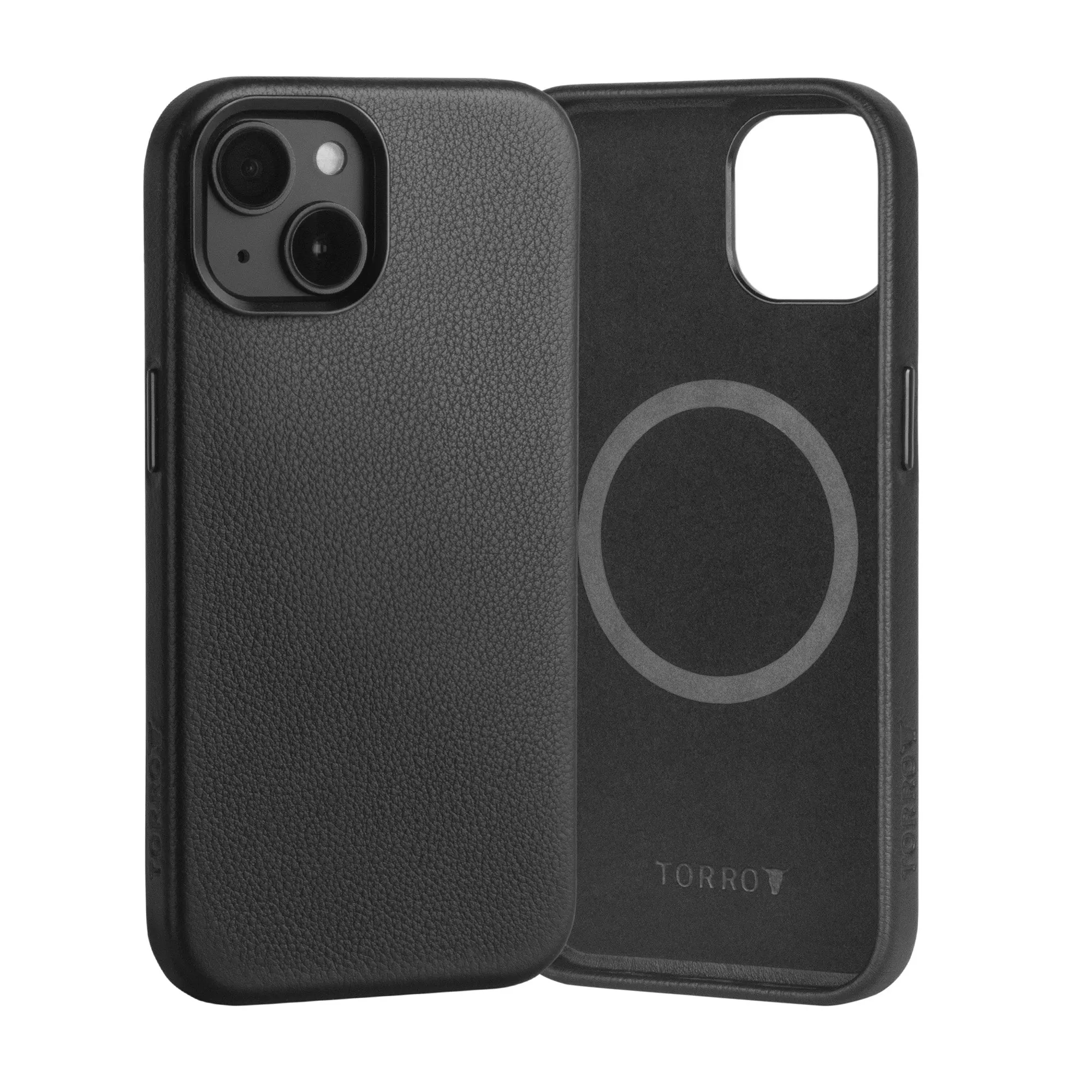 iPhone 15 Slimline Leather Bumper Case (MagSafe Compatible) sold by Torro