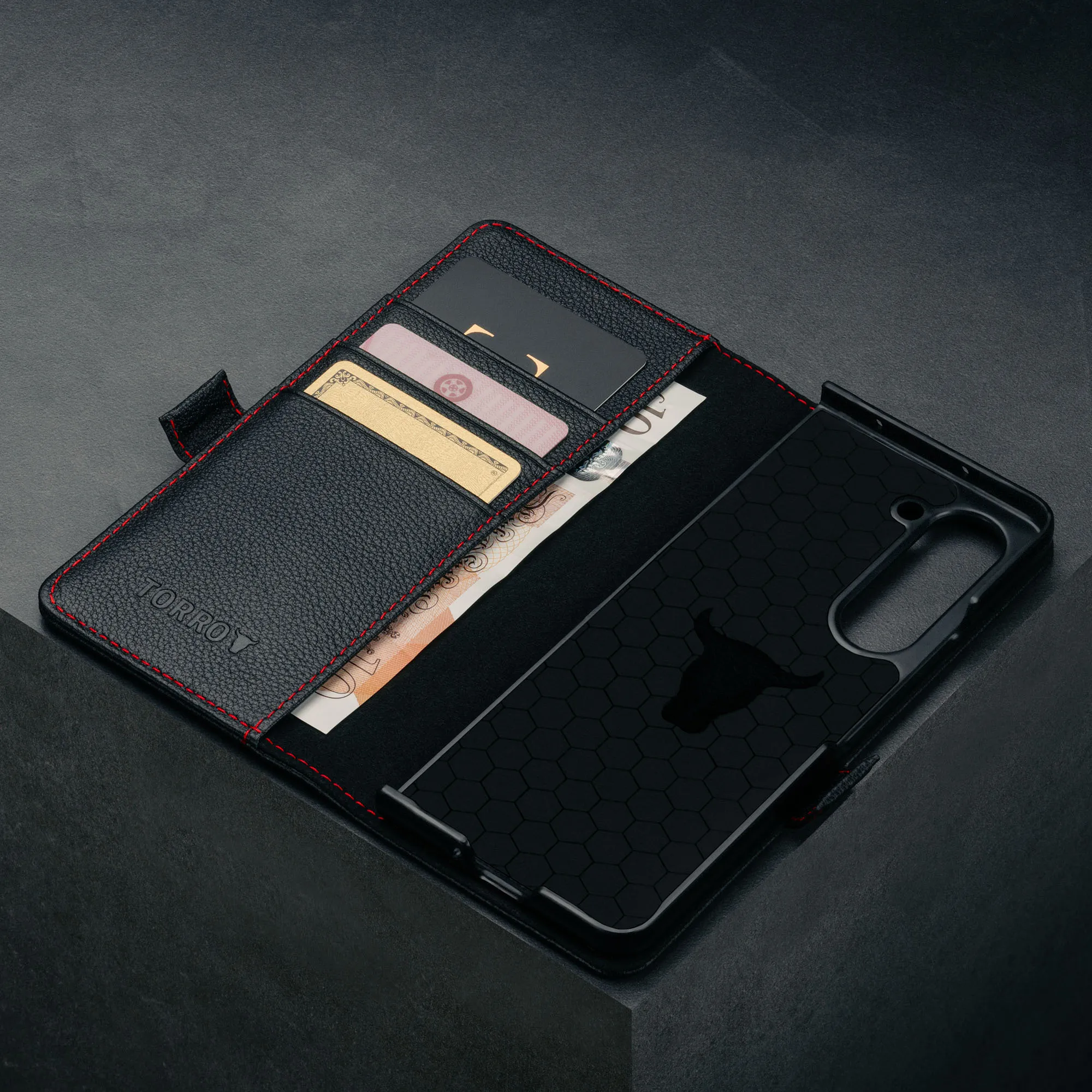 Galaxy Z Fold6 Leather Wallet Case sold by Torro product image thumbnail 5