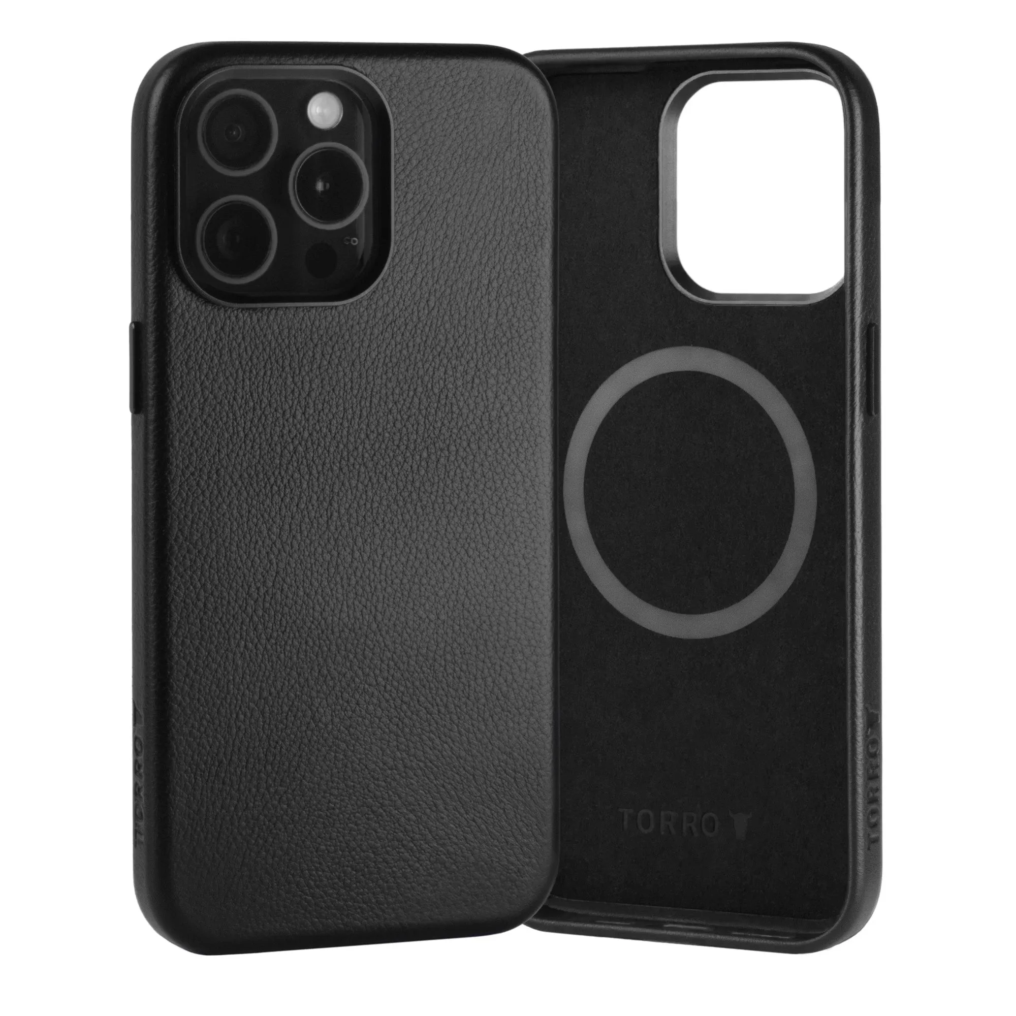 iPhone 15 Pro Max Slimline Leather Bumper Case (MagSafe Compatible) sold by Torro