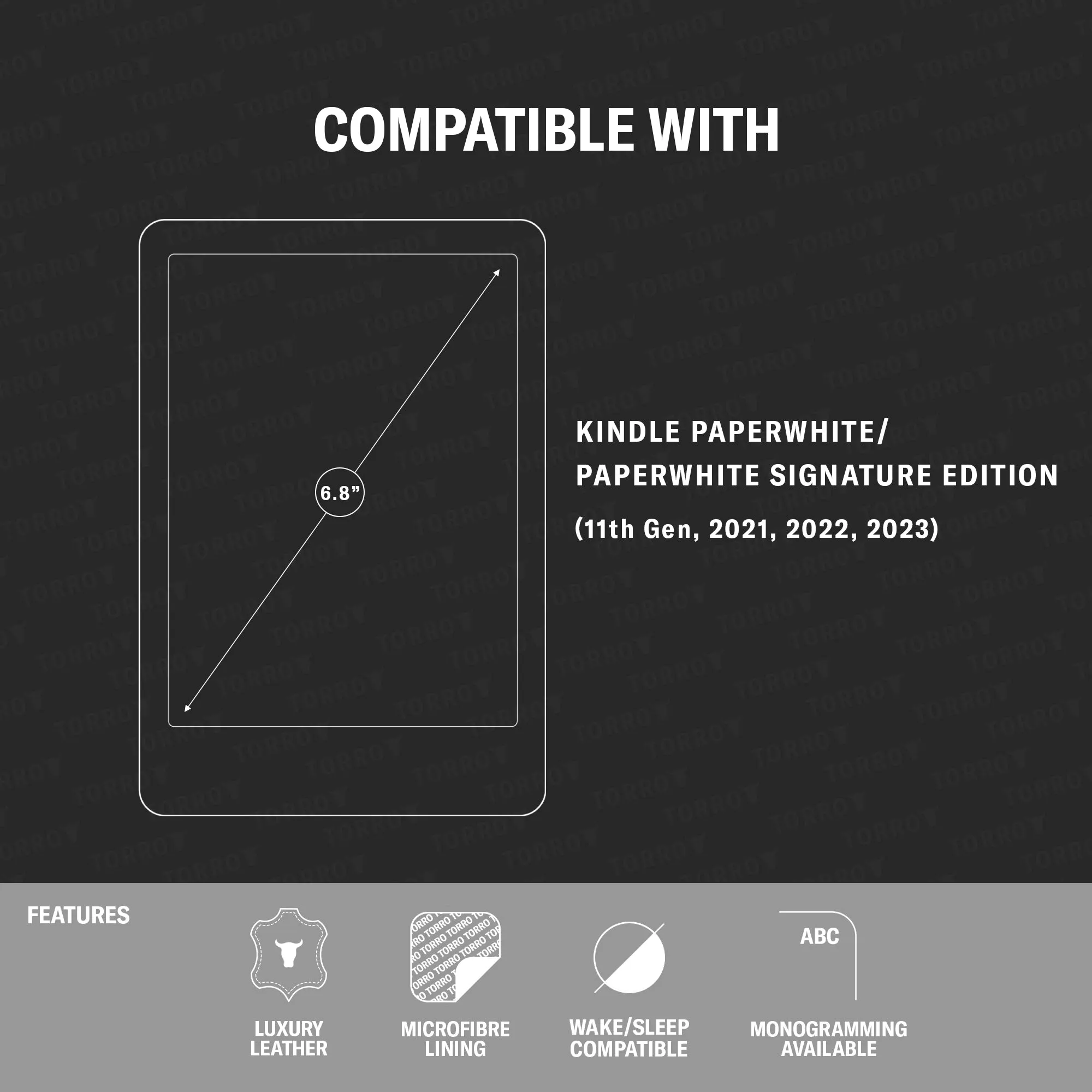 Kindle Paperwhite / Paperwhite Signature Edition Leather Case (11th Gen) sold by Torro product image thumbnail 4
